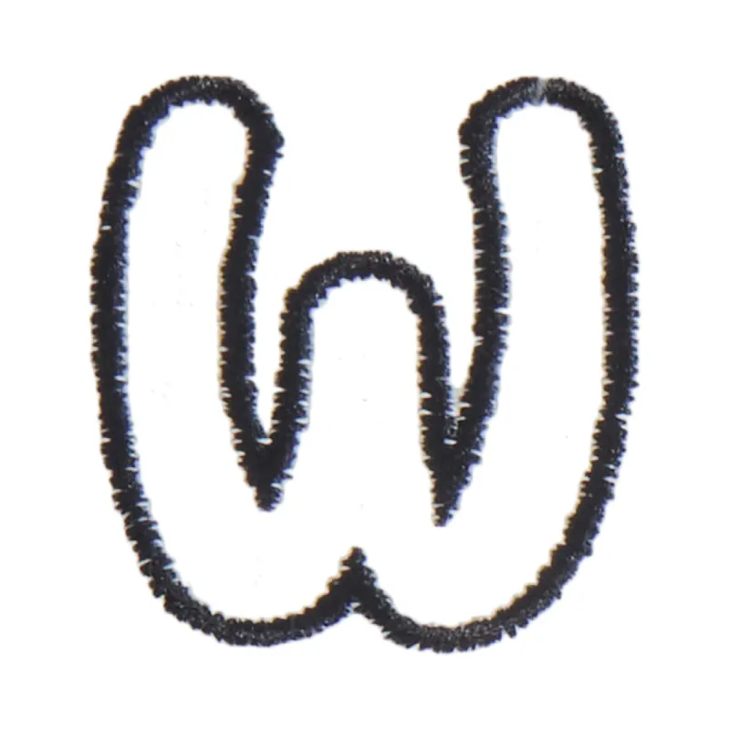 W - Bubble Letter sold by BaubleBar
