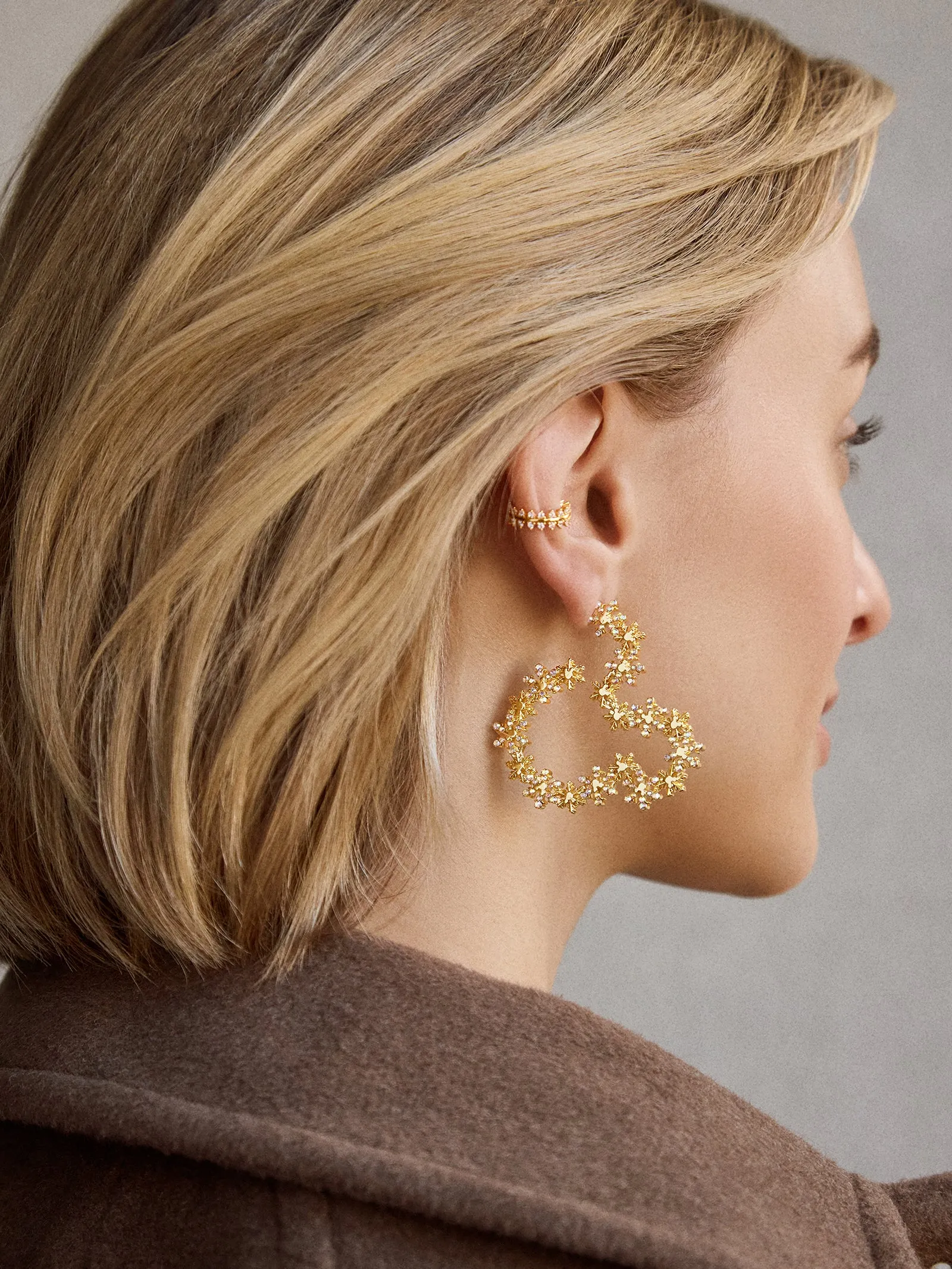 Disney Mickey Mouse Let It Glow Earrings - Statement Snowflake Earrings sold by BaubleBar product image thumbnail 2