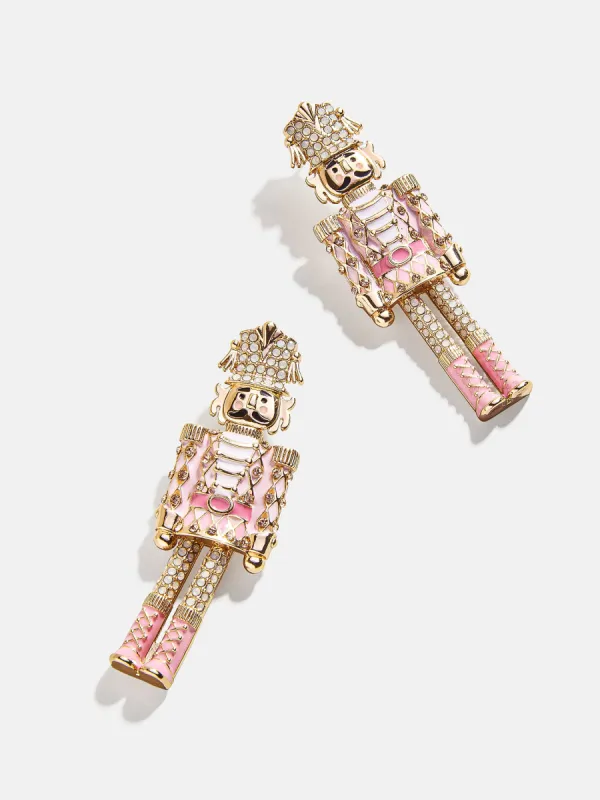 En Pointe Nutcracker Earrings - Light Pink sold by BaubleBar