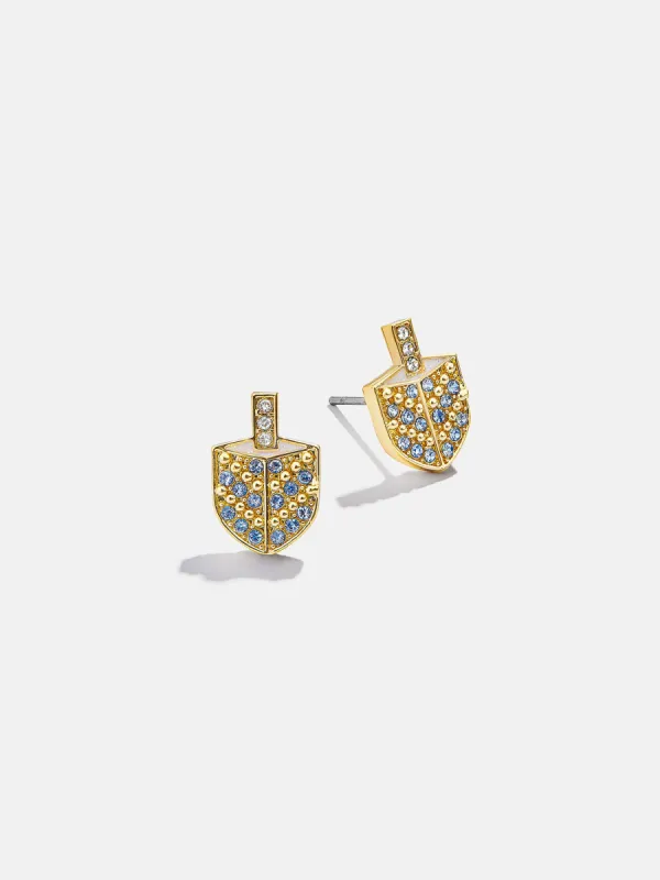 Dreidel Spinner Earrings - Dreidel Delicate Stud Earrings sold by BaubleBar