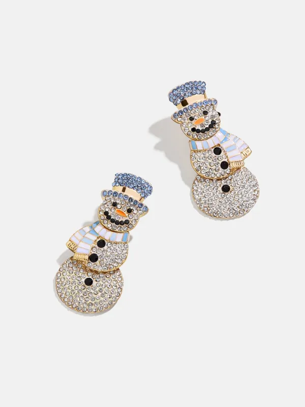 Feeling Frosty Earrings - Snowman Earrings sold by BaubleBar