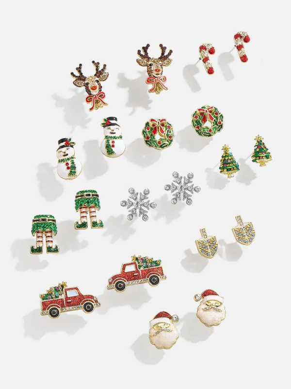 Minty Fresh Earrings - Candy Cane Delicate Stud Earrings sold by BaubleBar