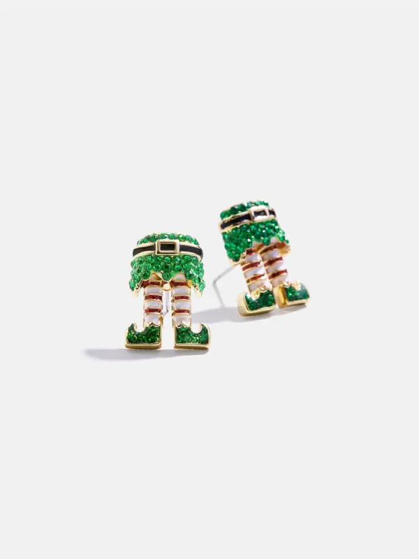 Elfin' Good Christmas Earrings - Elf Feet Delicate Stud Earrings sold by BaubleBar