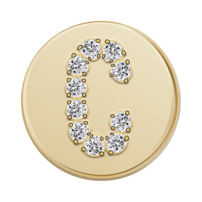 Gold Letter Bead - C sold by BaubleBar