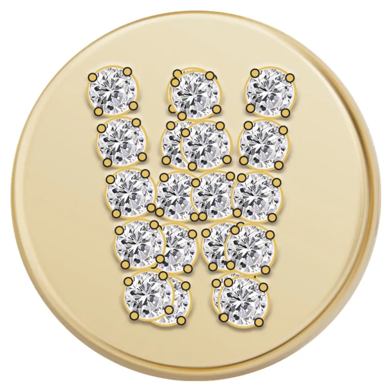 Gold Letter Bead - W sold by BaubleBar
