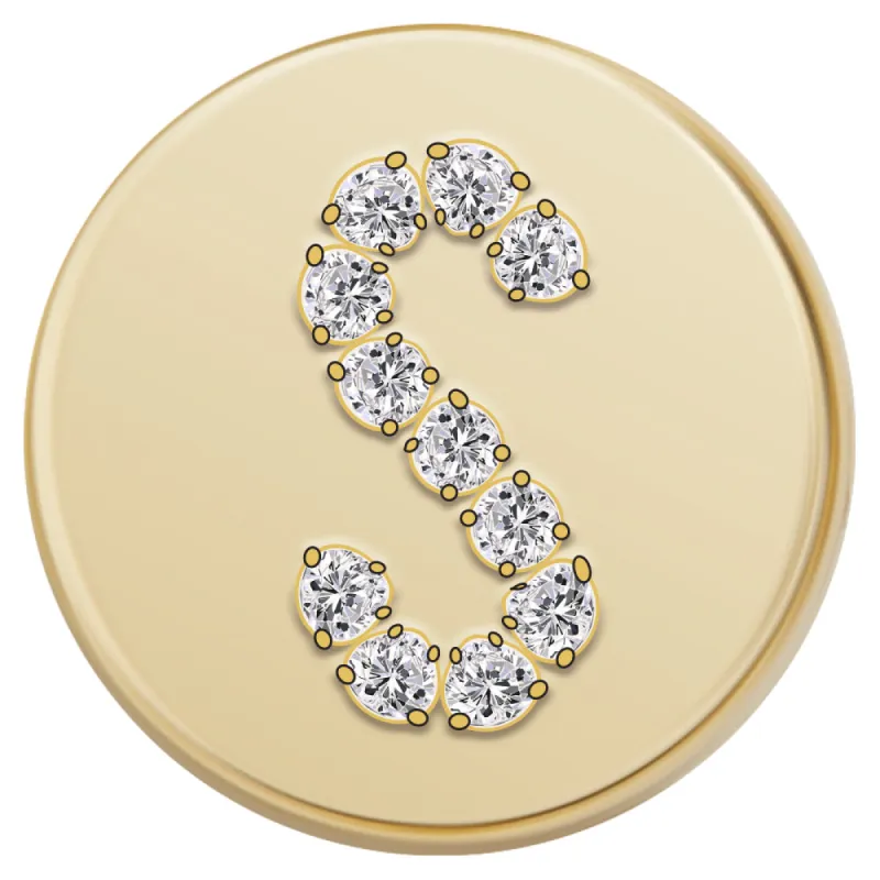 Gold Letter Bead - S sold by BaubleBar