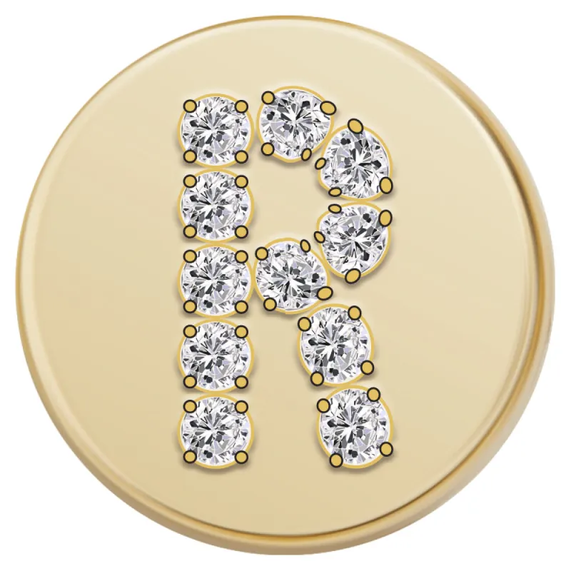 Gold Letter Bead - R sold by BaubleBar