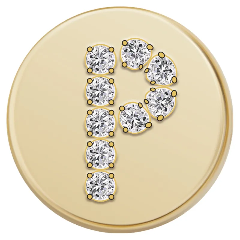 Gold Letter Bead - P sold by BaubleBar