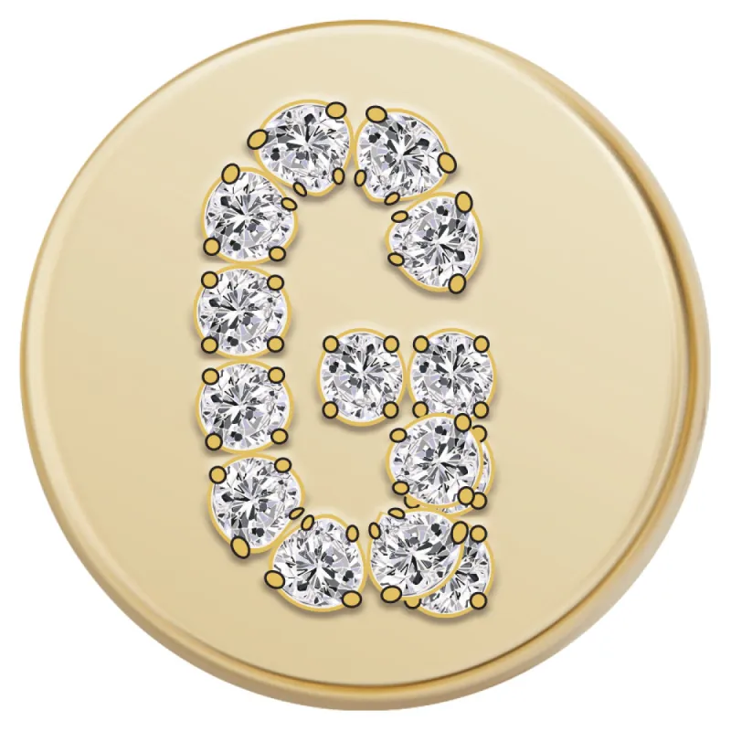 Gold Letter Bead - G sold by BaubleBar