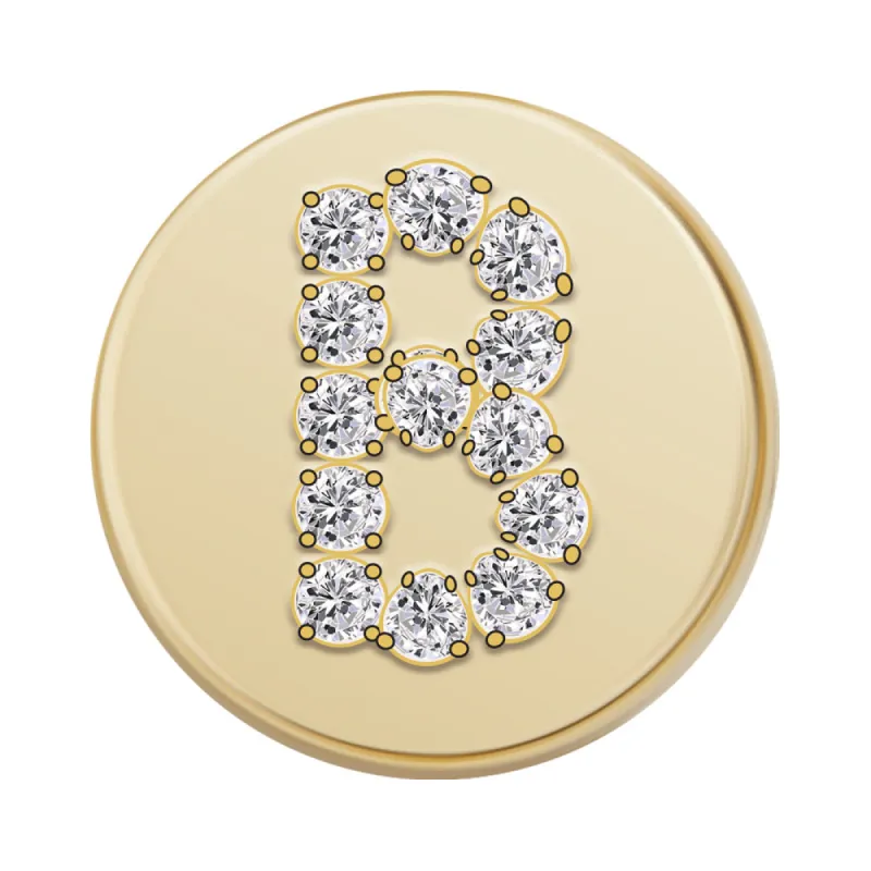 Gold Letter Bead - B sold by BaubleBar