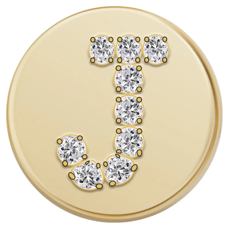 Gold Letter Bead - J sold by BaubleBar