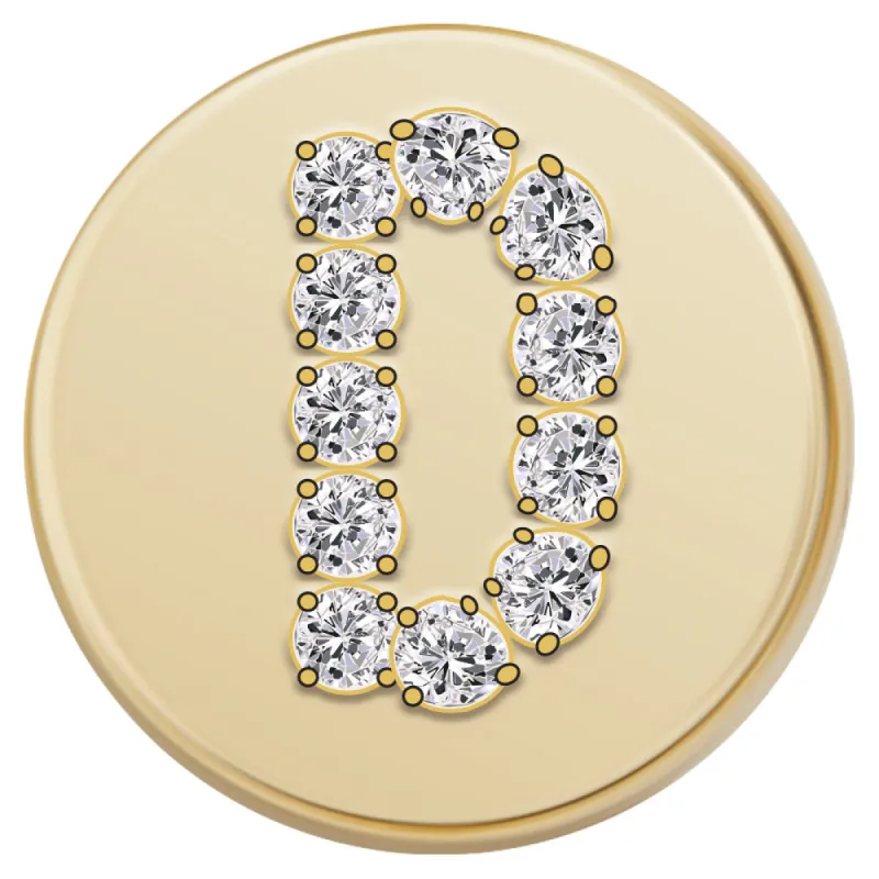 Gold Letter Bead - D sold by BaubleBar