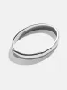 Nadia Classic Hinge Bangle - Classic Thick Silver sold by BaubleBar