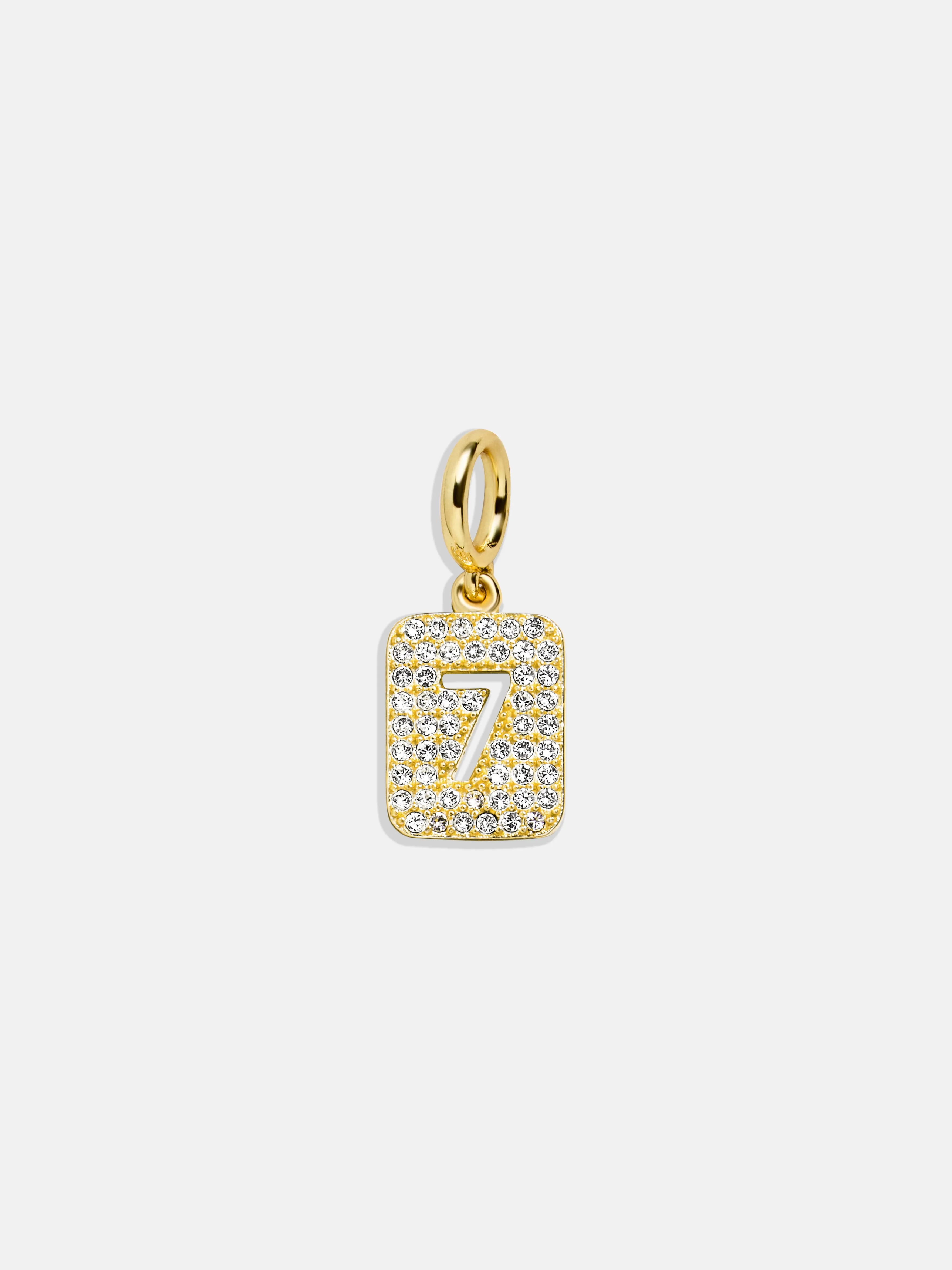 Block Pavé Number Cluster Charm - 7 sold by BaubleBar