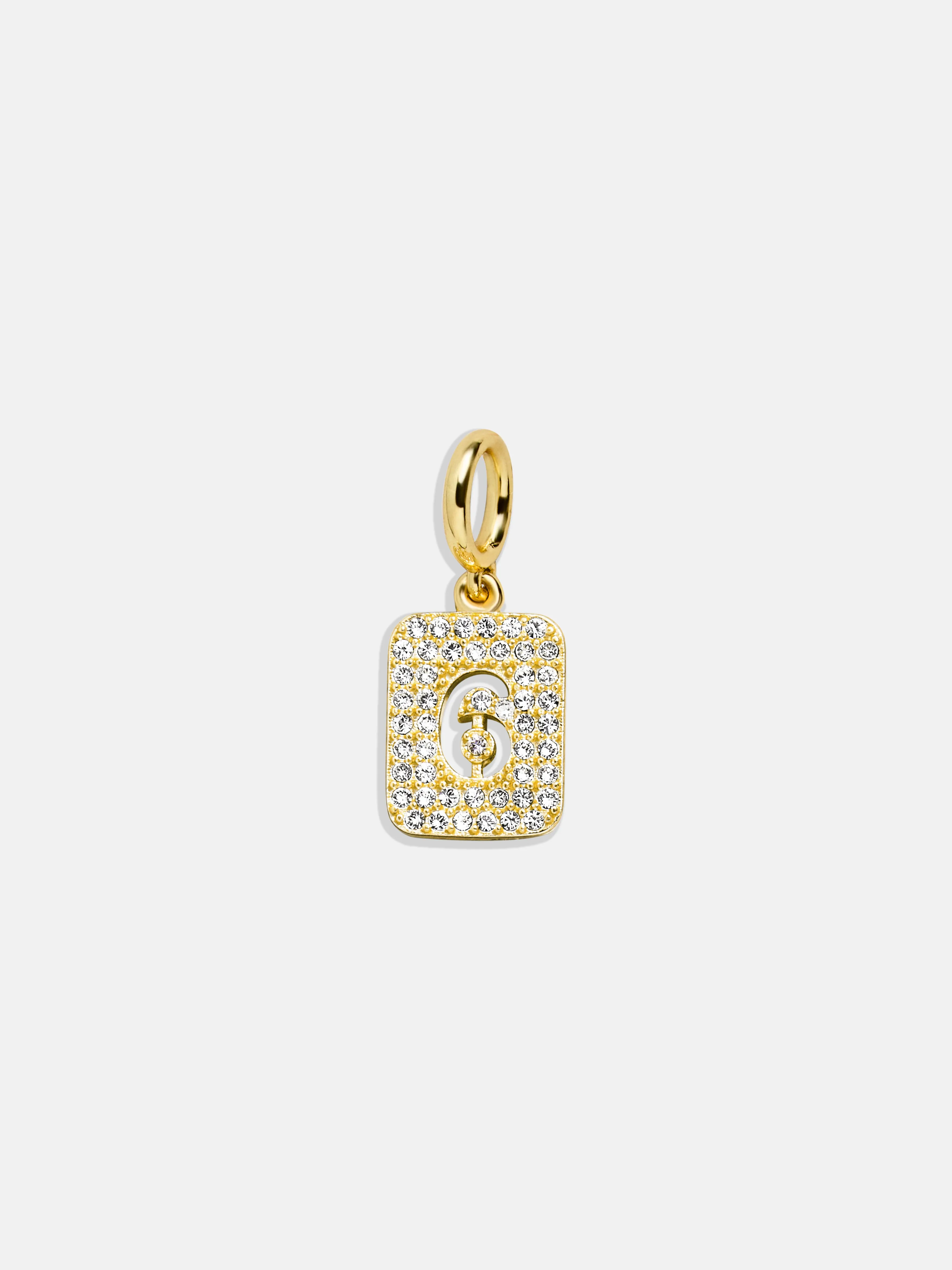 Block Pavé Number Cluster Charm - 6 sold by BaubleBar