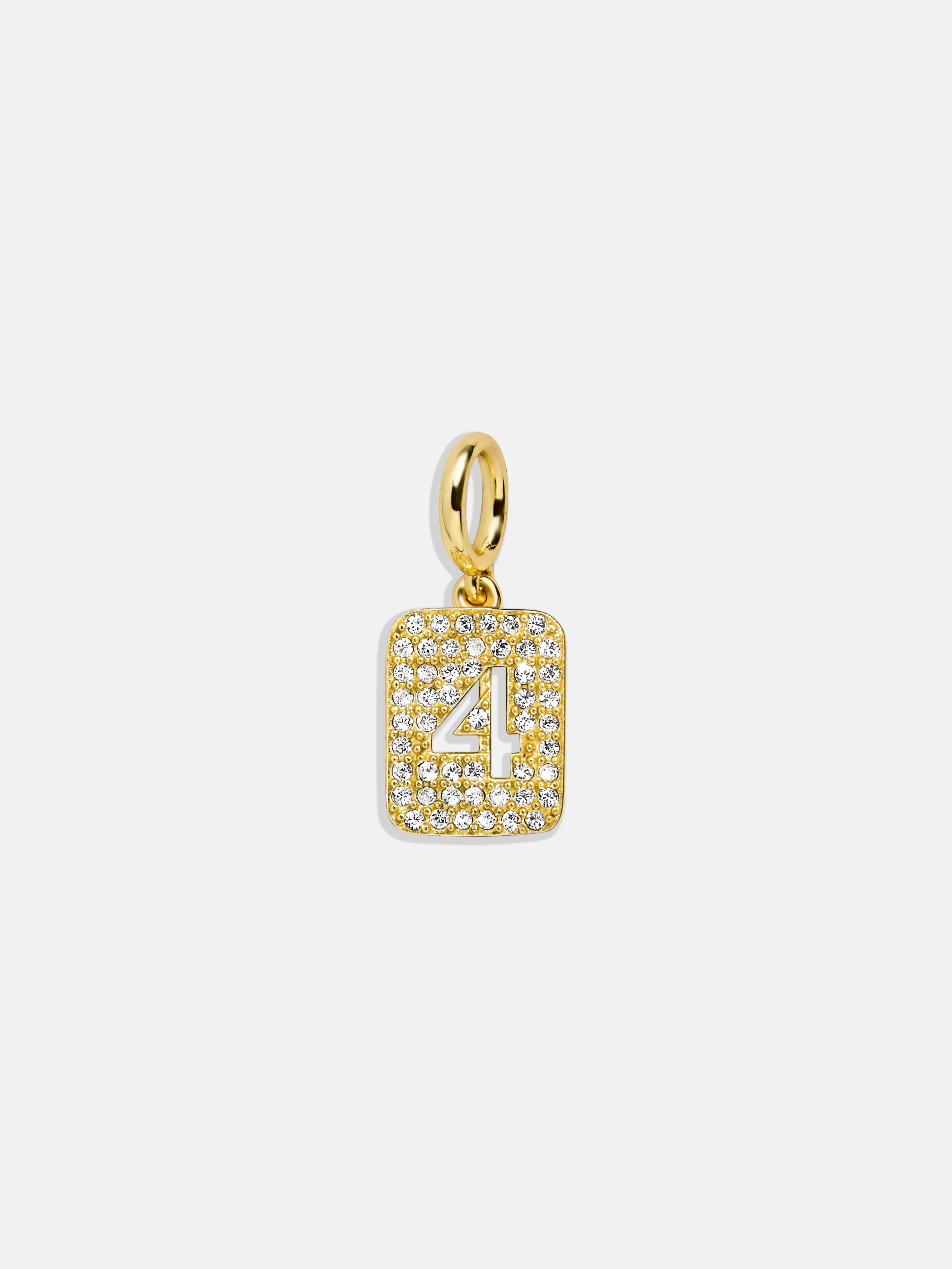 Block Pavé Number Cluster Charm - 4 sold by BaubleBar