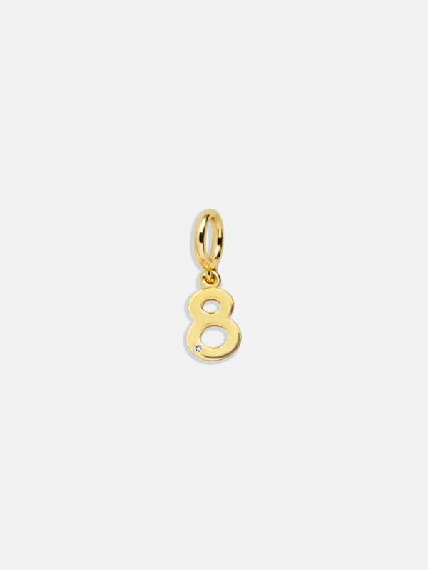 Gold Number Cluster Charm - 8 sold by BaubleBar