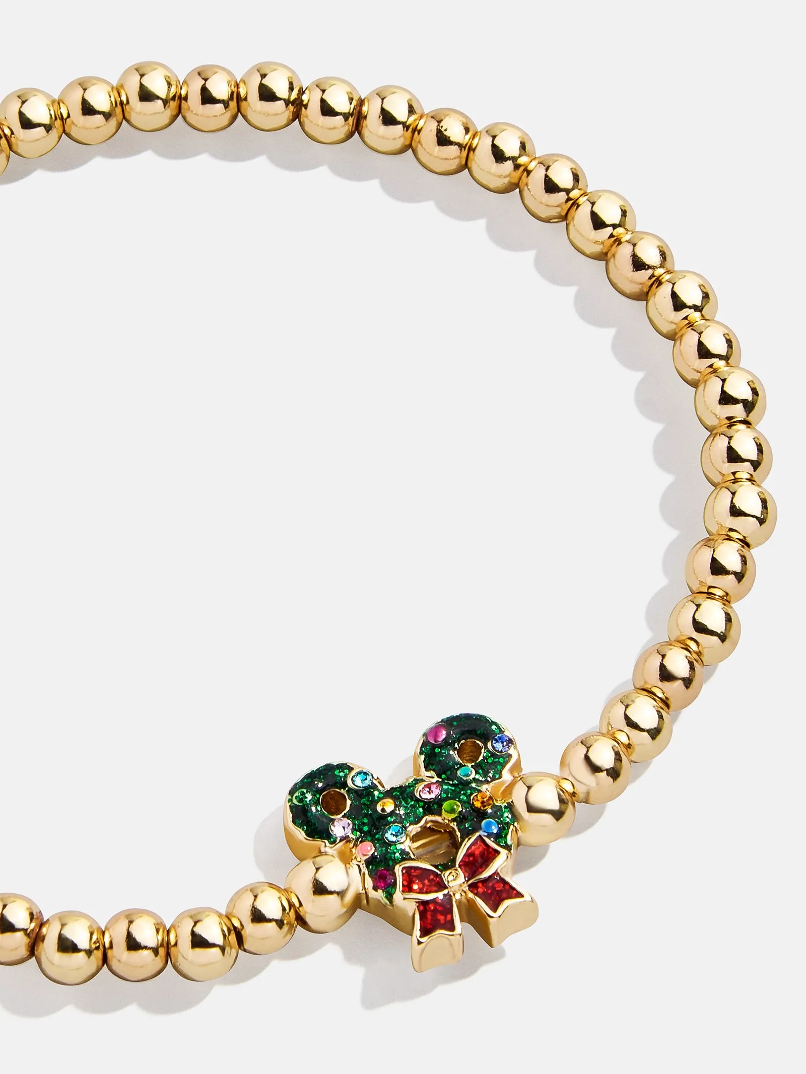 Disney Mickey Mouse Christmas Wreath Pisa Bracelet - Mickey Mouse Wreath sold by BaubleBar