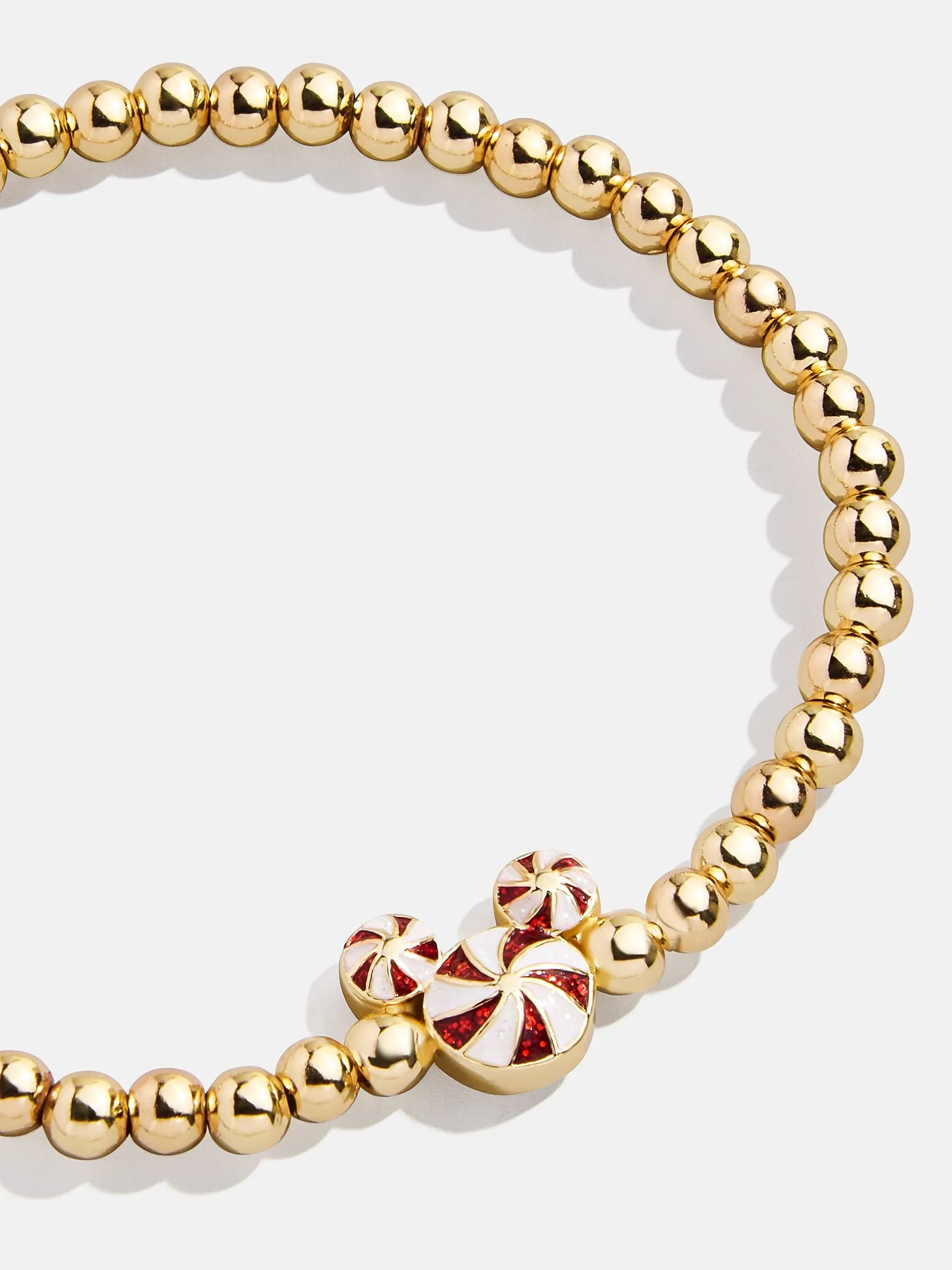 Disney Mickey Mouse Christmas Candy Cane Pisa Bracelet - Mickey Mouse Candy Cane sold by BaubleBar product image thumbnail 3
