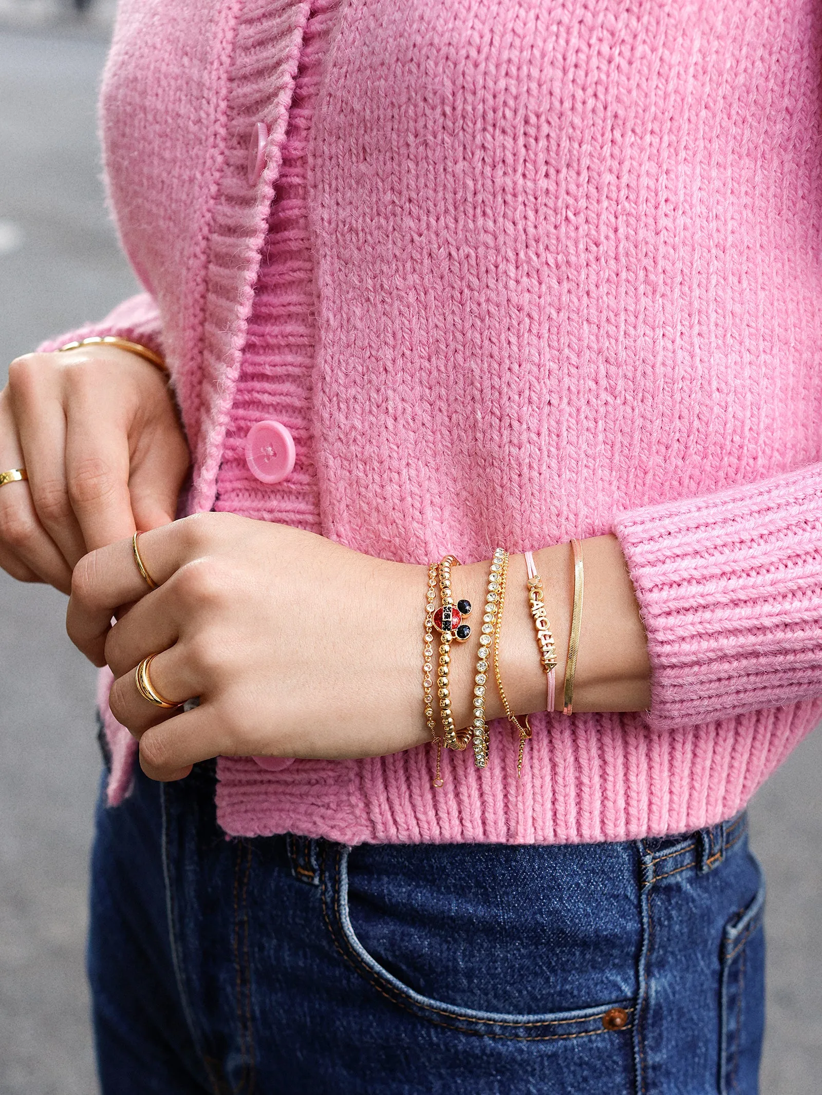 Disney Mickey Mouse Christmas Santa Belt Pisa Bracelet - Mickey Mouse Santa Belt sold by BaubleBar product image thumbnail 2