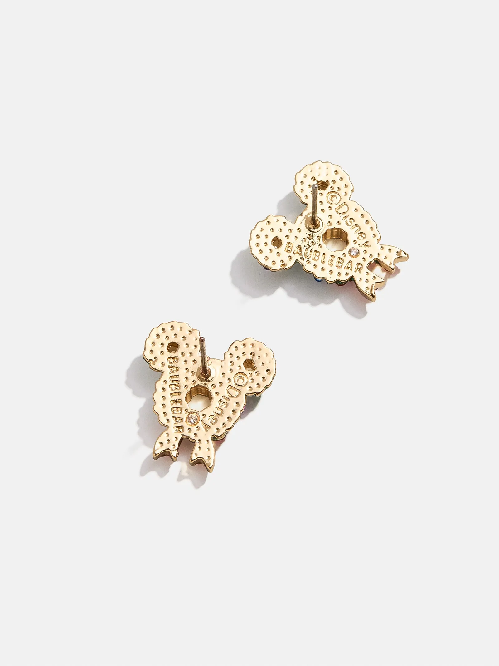 Disney Mickey Mouse Jolly Fir Holly Earrings - Holiday Wreath Delicate Stud Earrings sold by BaubleBar product image thumbnail 3