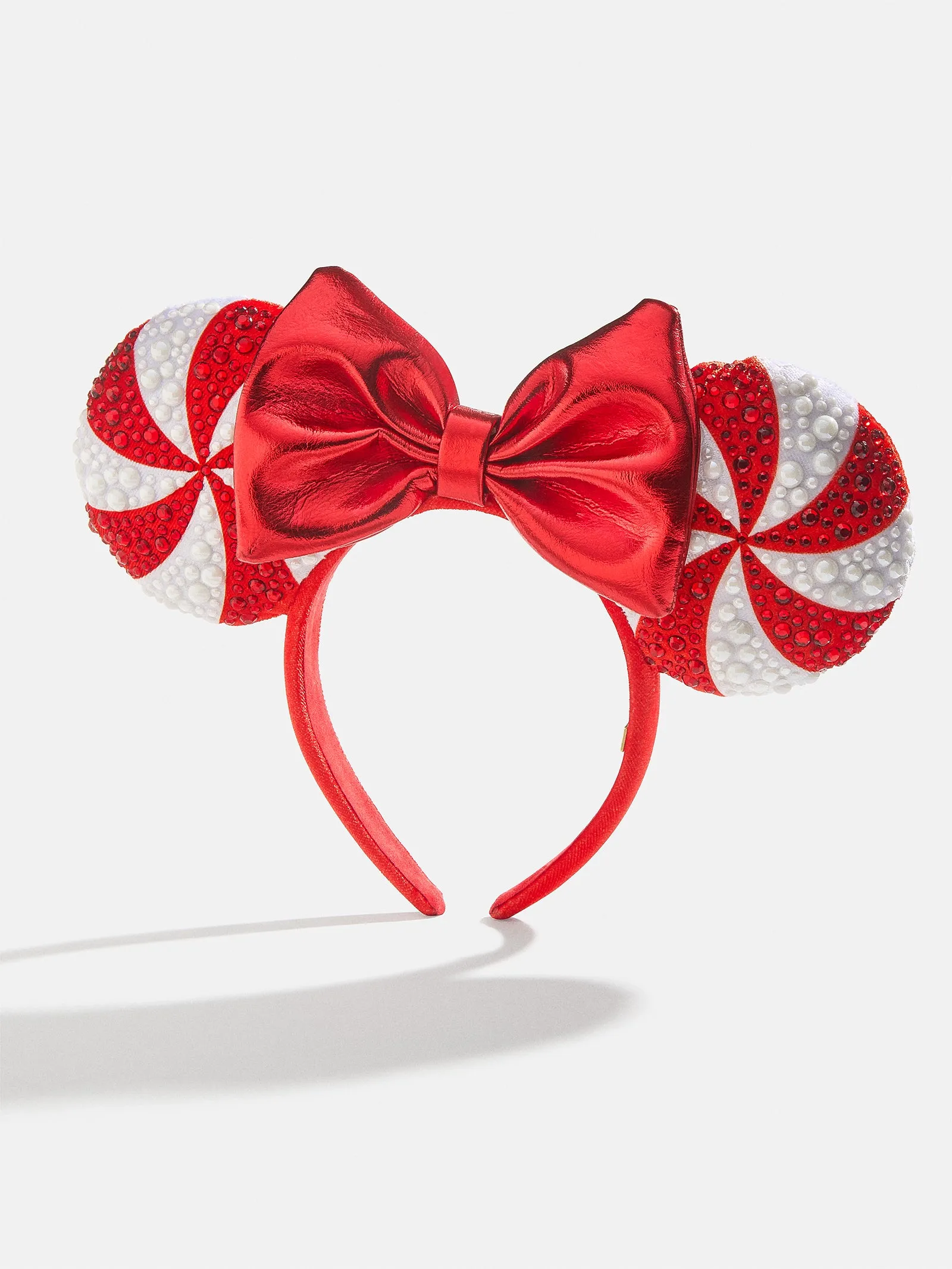 Disney Minnie Mouse Disney Candy Cane Ears Headband - Minnie Mouse Candy Cane Ears Headband sold by BaubleBar product image thumbnail 3