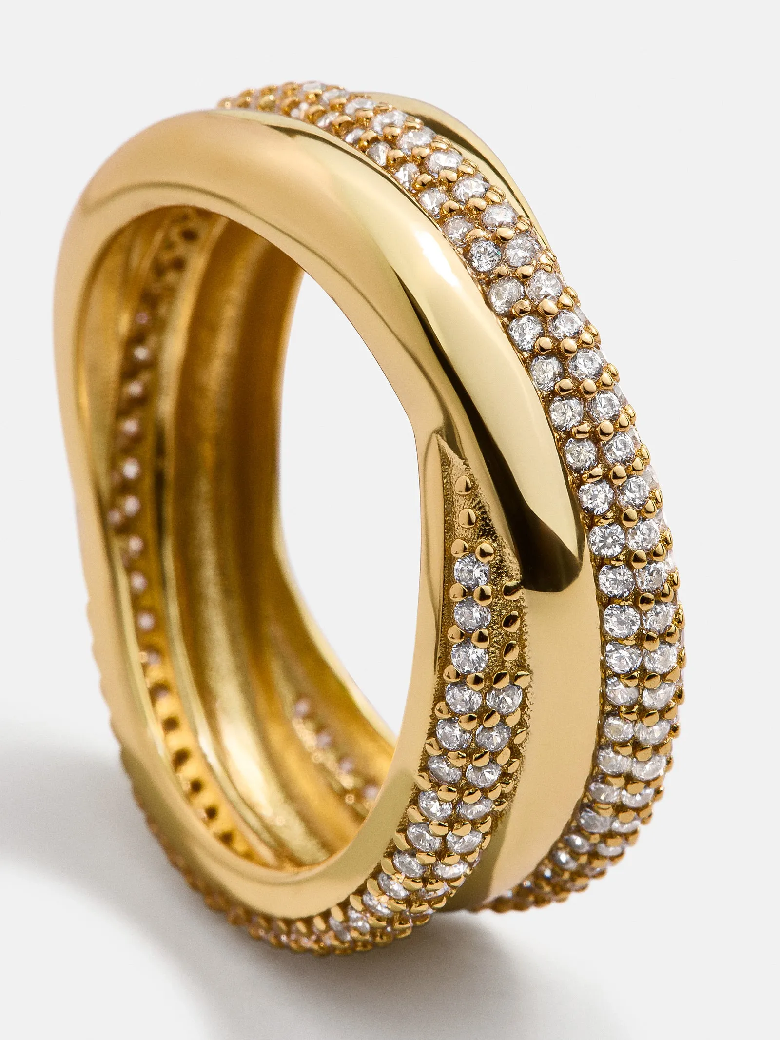 Ramona 18K Gold Ring - Gold/Pavé sold by BaubleBar product image thumbnail 3