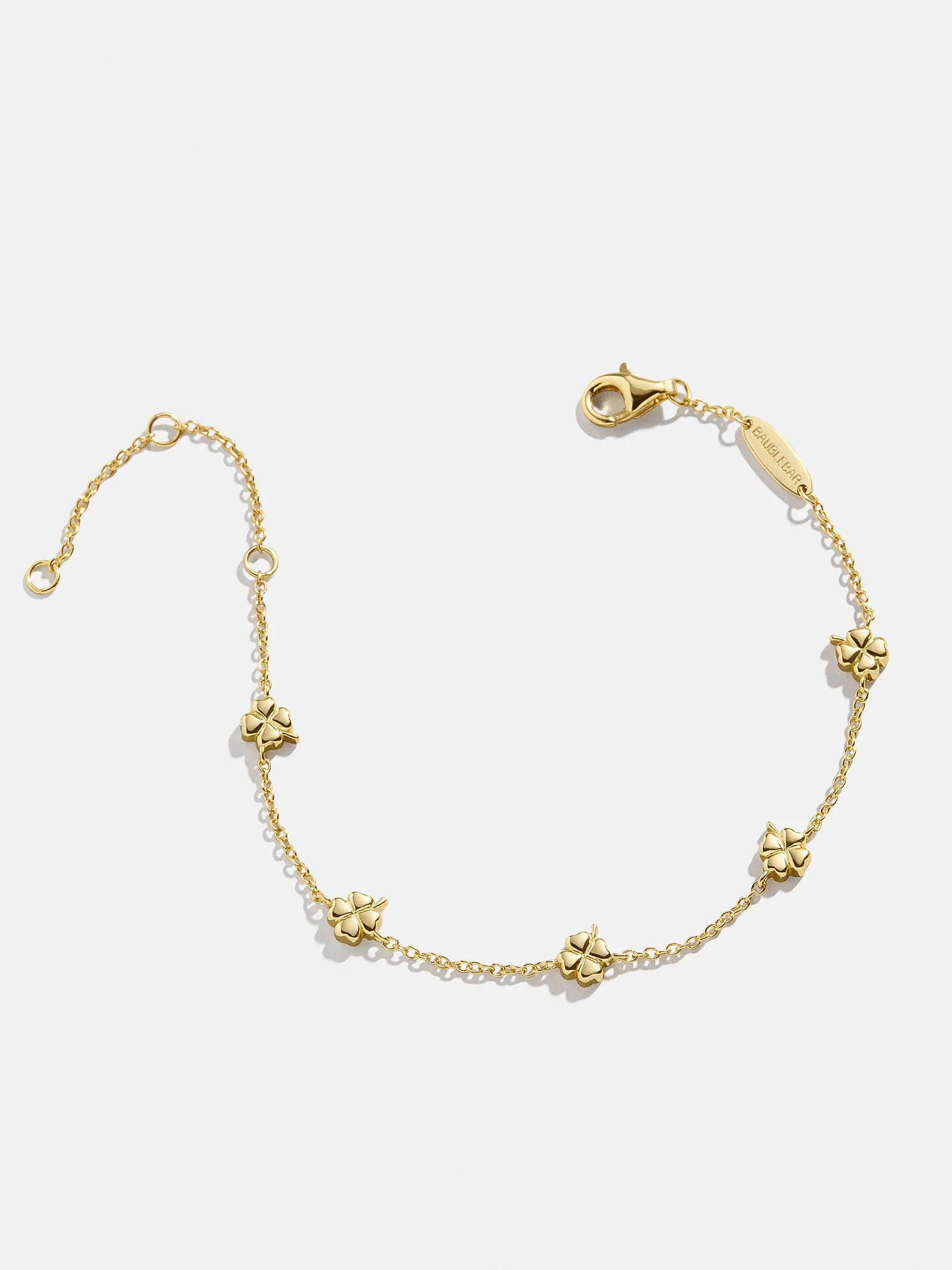18K Gold Clover Bracelet - Clover sold by BaubleBar product image thumbnail 3