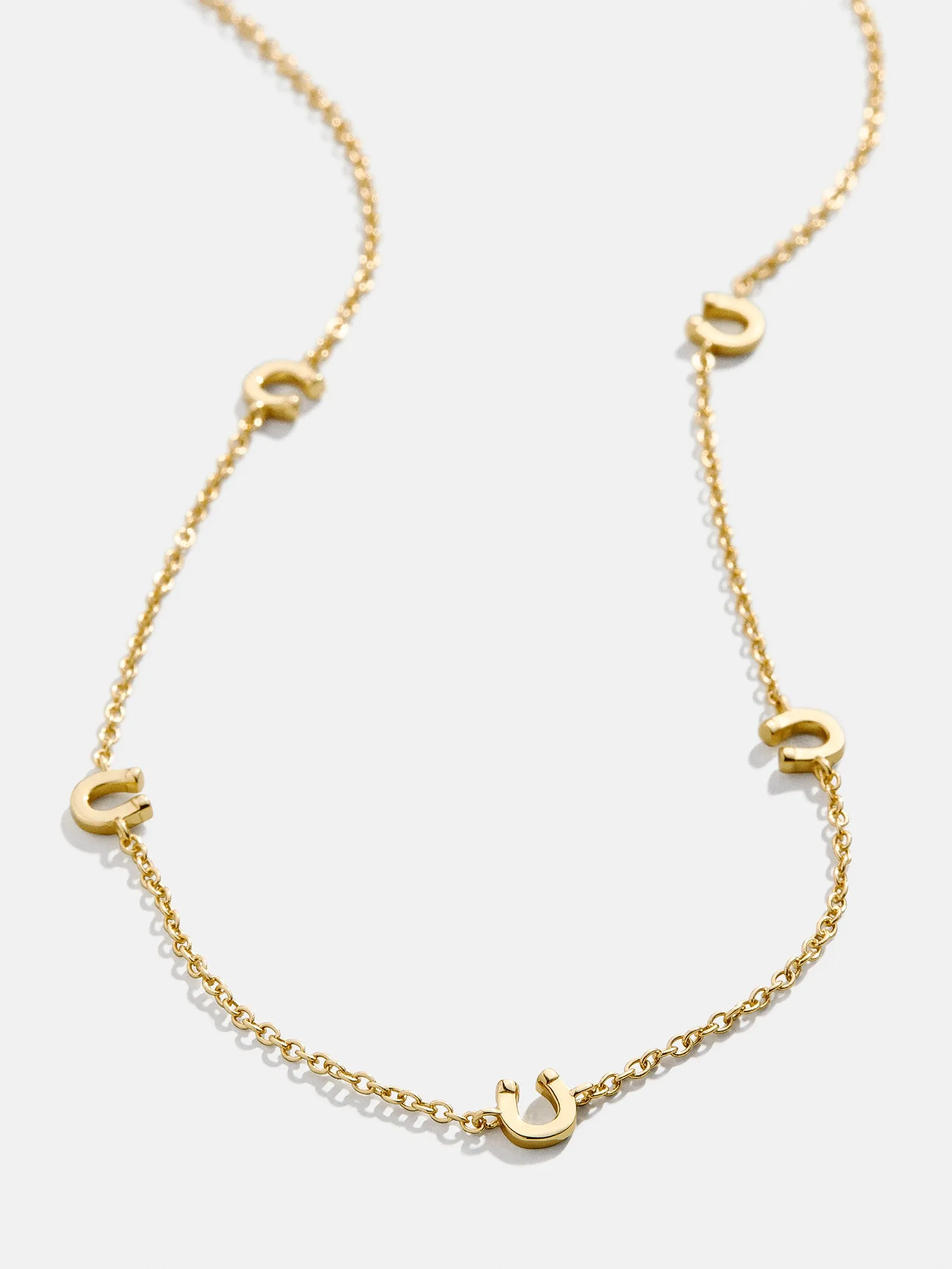 18K Gold Horseshoe Necklace - Horseshoe sold by BaubleBar