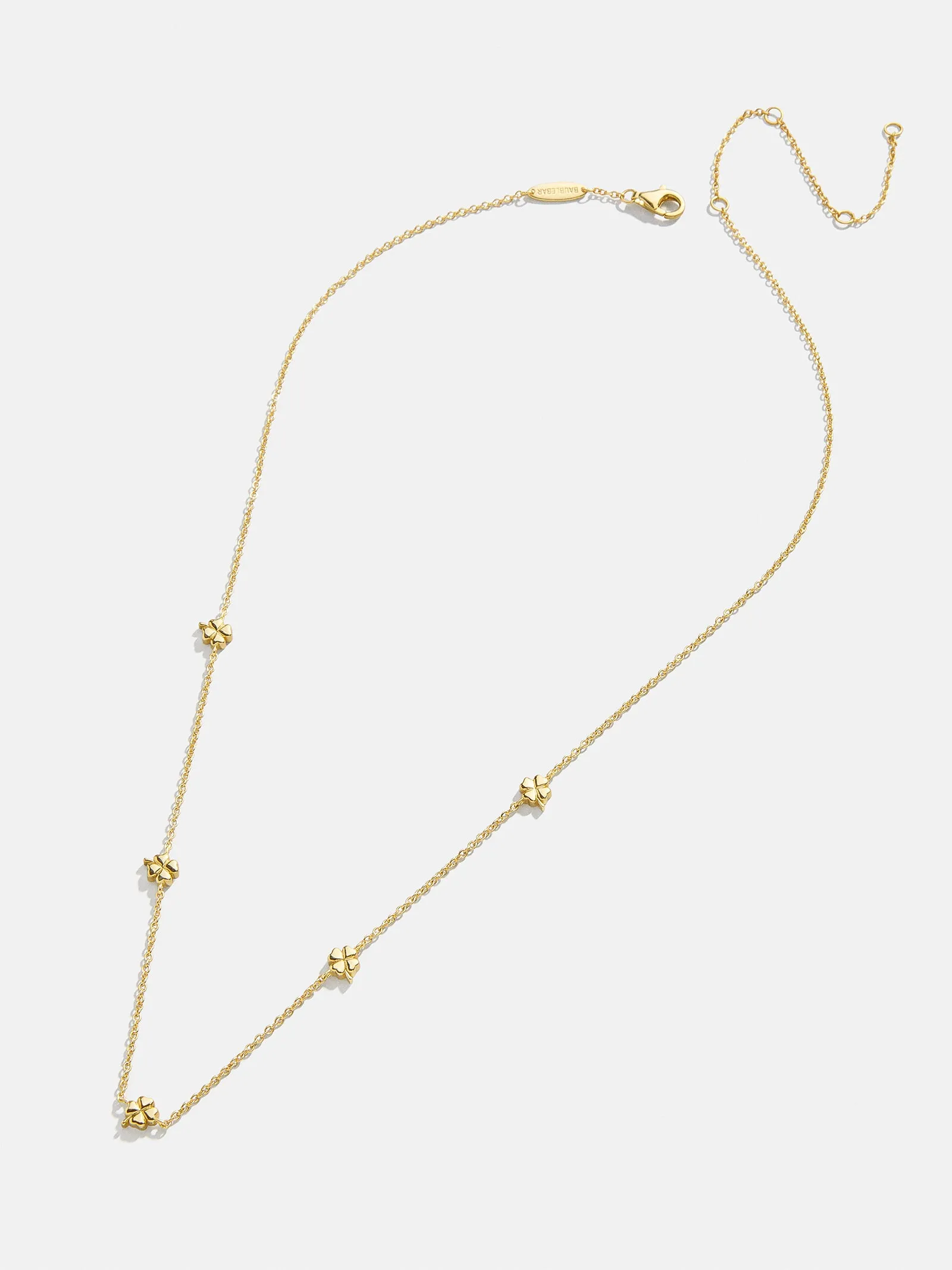 18K Gold Clover Necklace - Clover sold by BaubleBar product image thumbnail 3