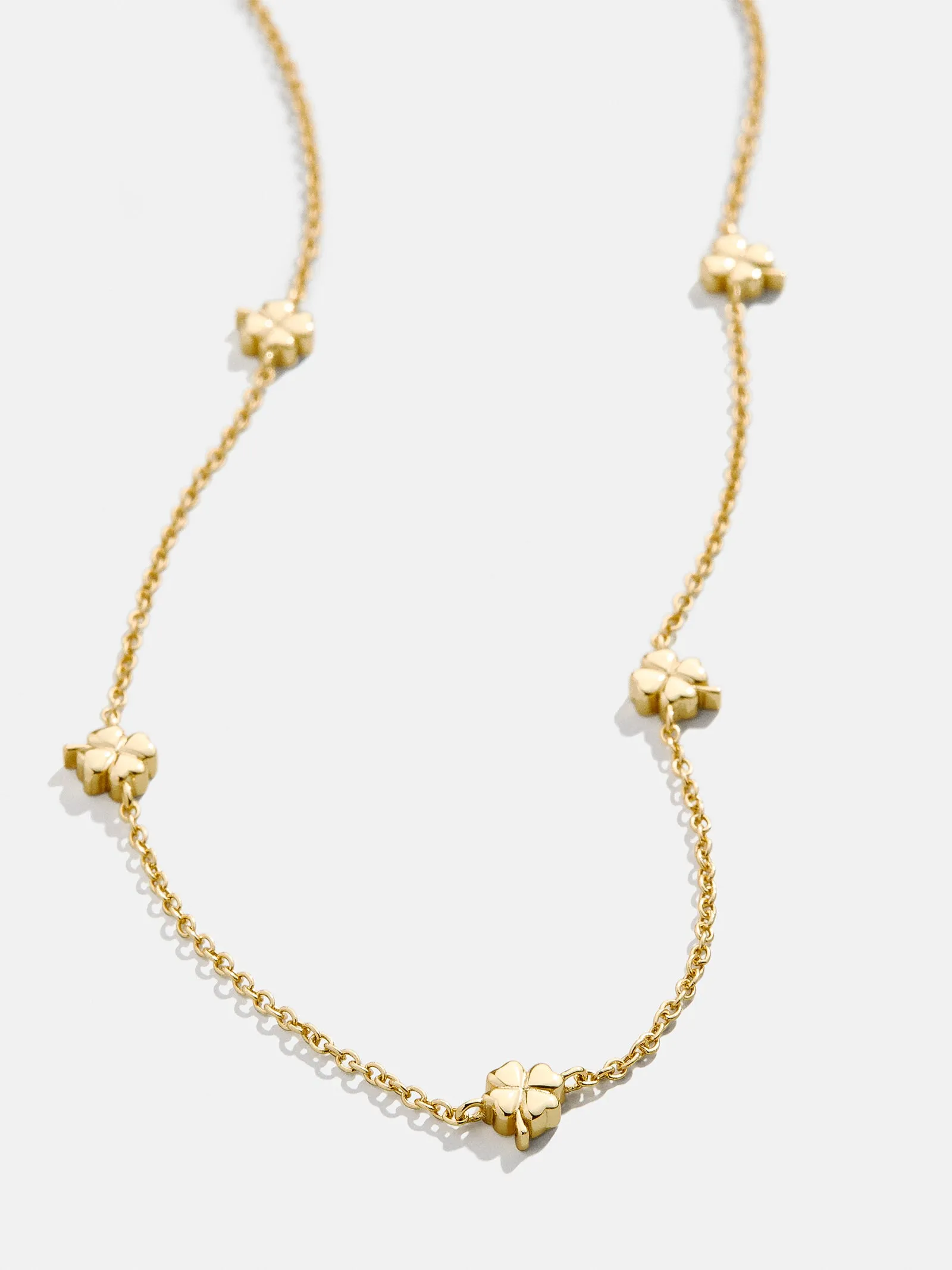 18K Gold Clover Necklace - Clover sold by BaubleBar