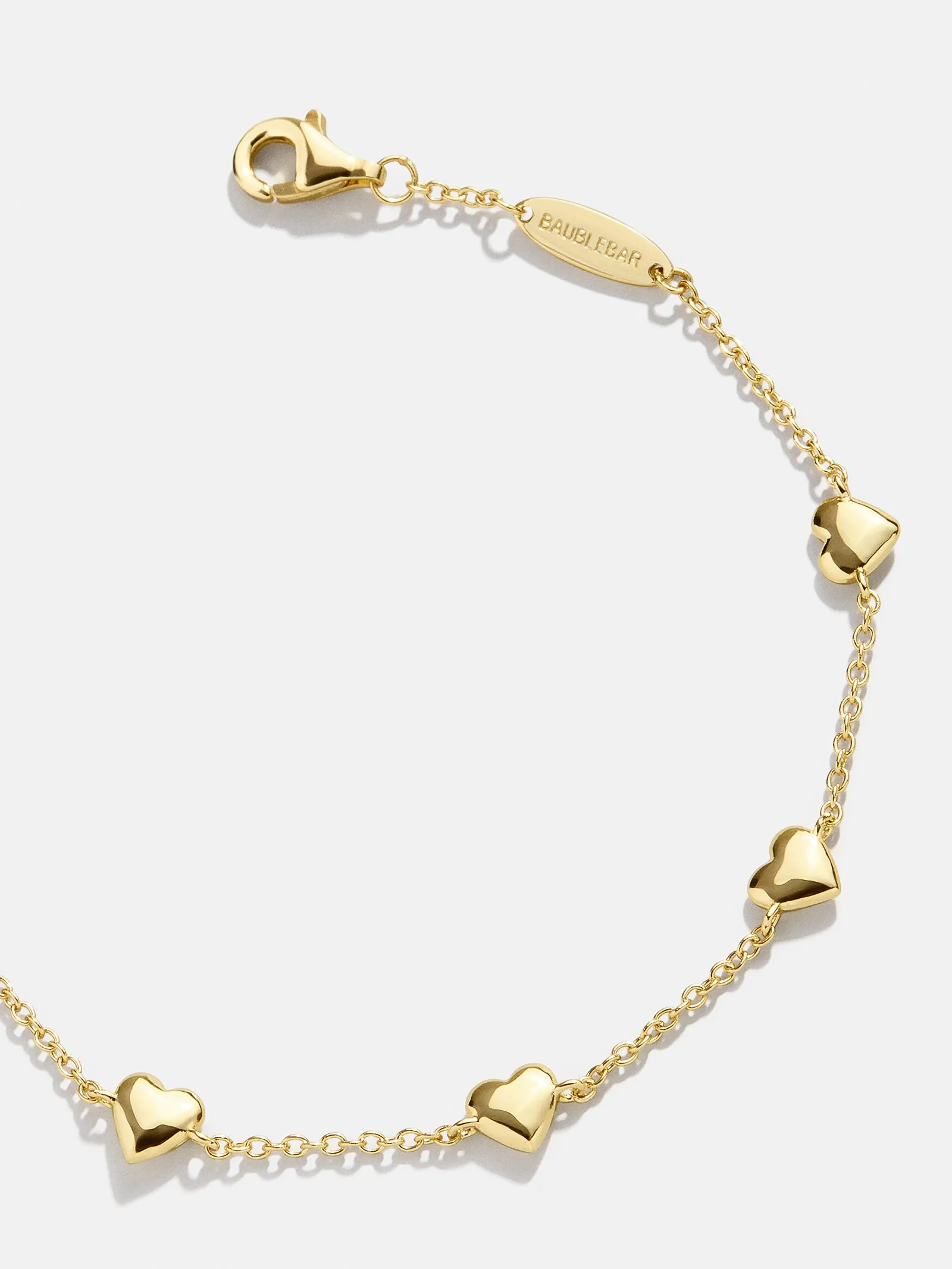18K Gold Heart Bracelet - Heart sold by BaubleBar