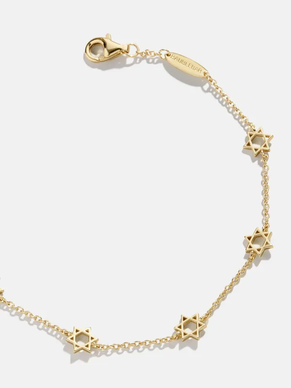 18K Gold Star of David Bracelet - Star of David sold by BaubleBar
