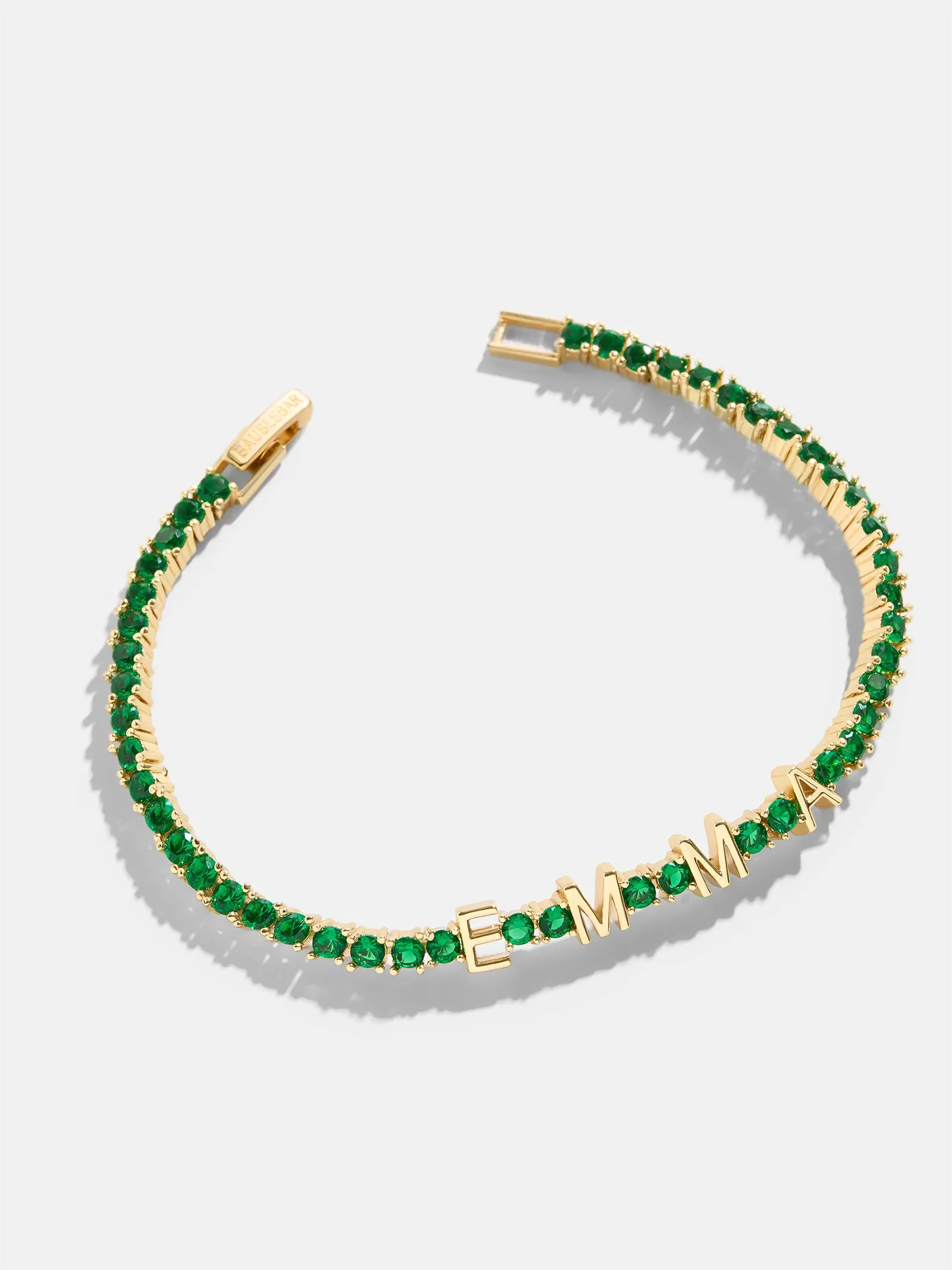 Custom Tennis Bracelet - Gold/Green sold by BaubleBar product image thumbnail 3