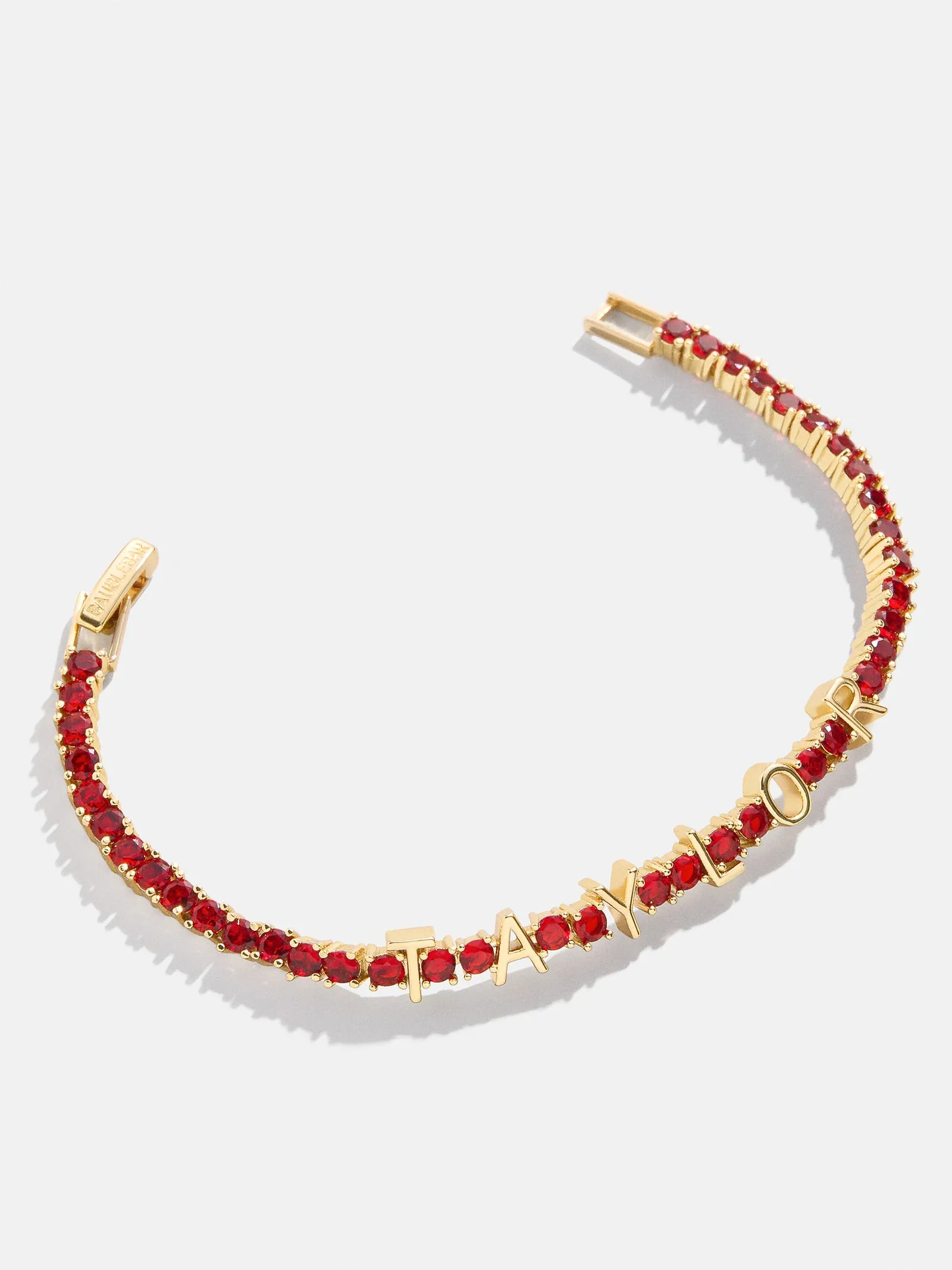 Custom Tennis Bracelet - Gold/Red sold by BaubleBar product image thumbnail 3