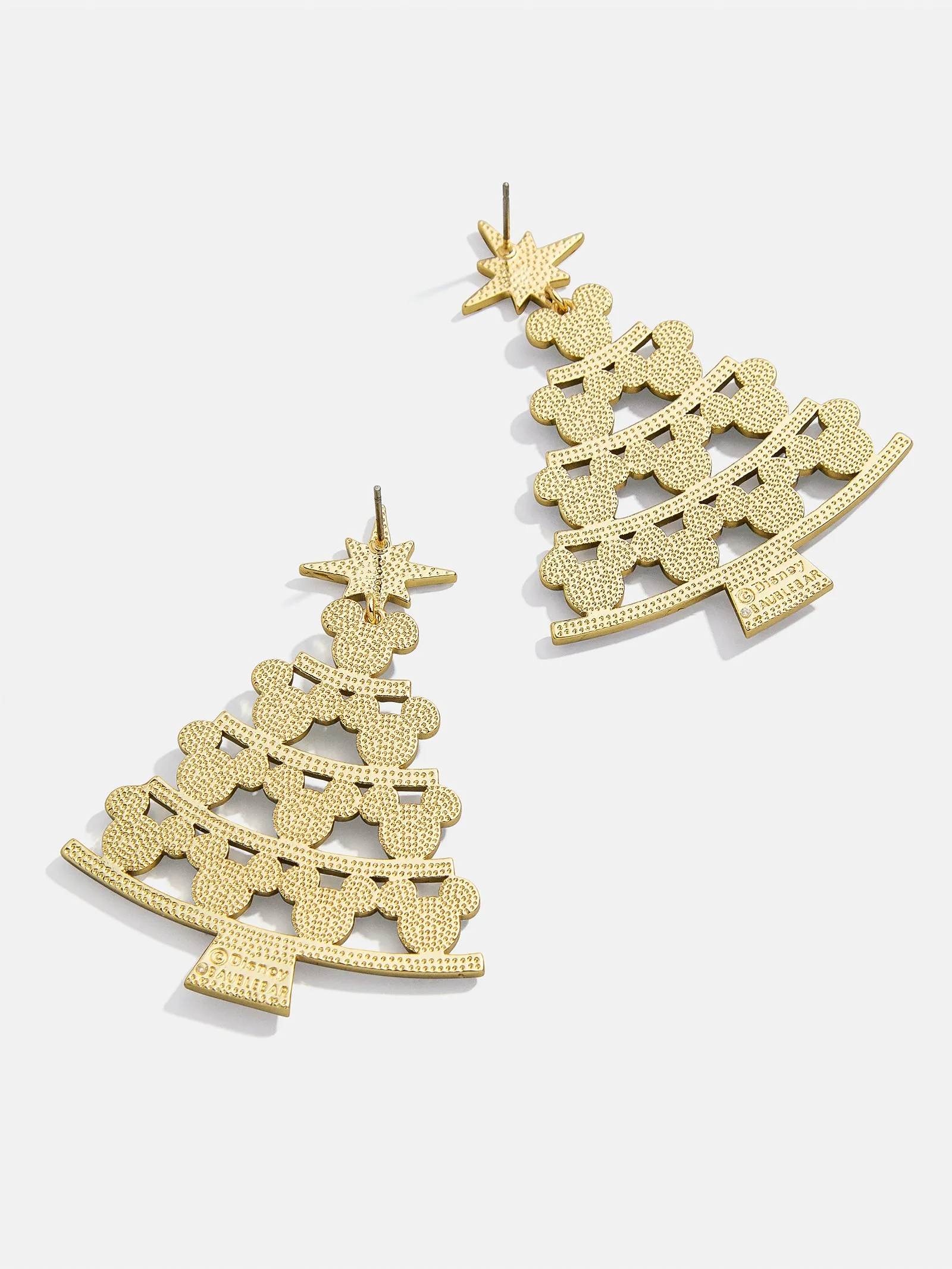 Disney Mickey Mouse Jolly & Pine Earrings - Mickey Mouse Statement Christmas Tree Earrings sold by BaubleBar product image thumbnail 3