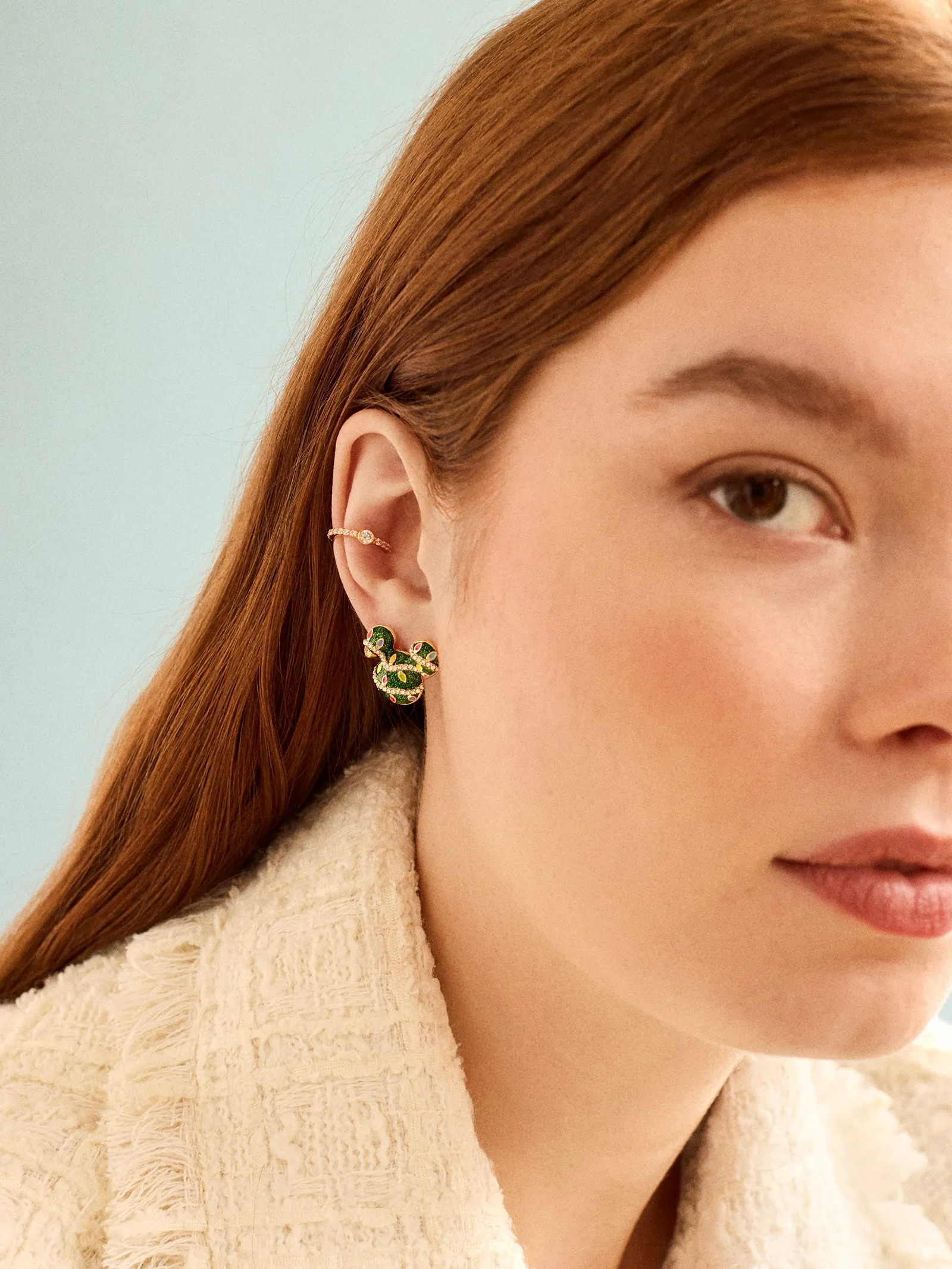 Disney Mickey Mouse Merry & Bright Earrings - Mickey Mouse Light Studs sold by BaubleBar product image thumbnail 2