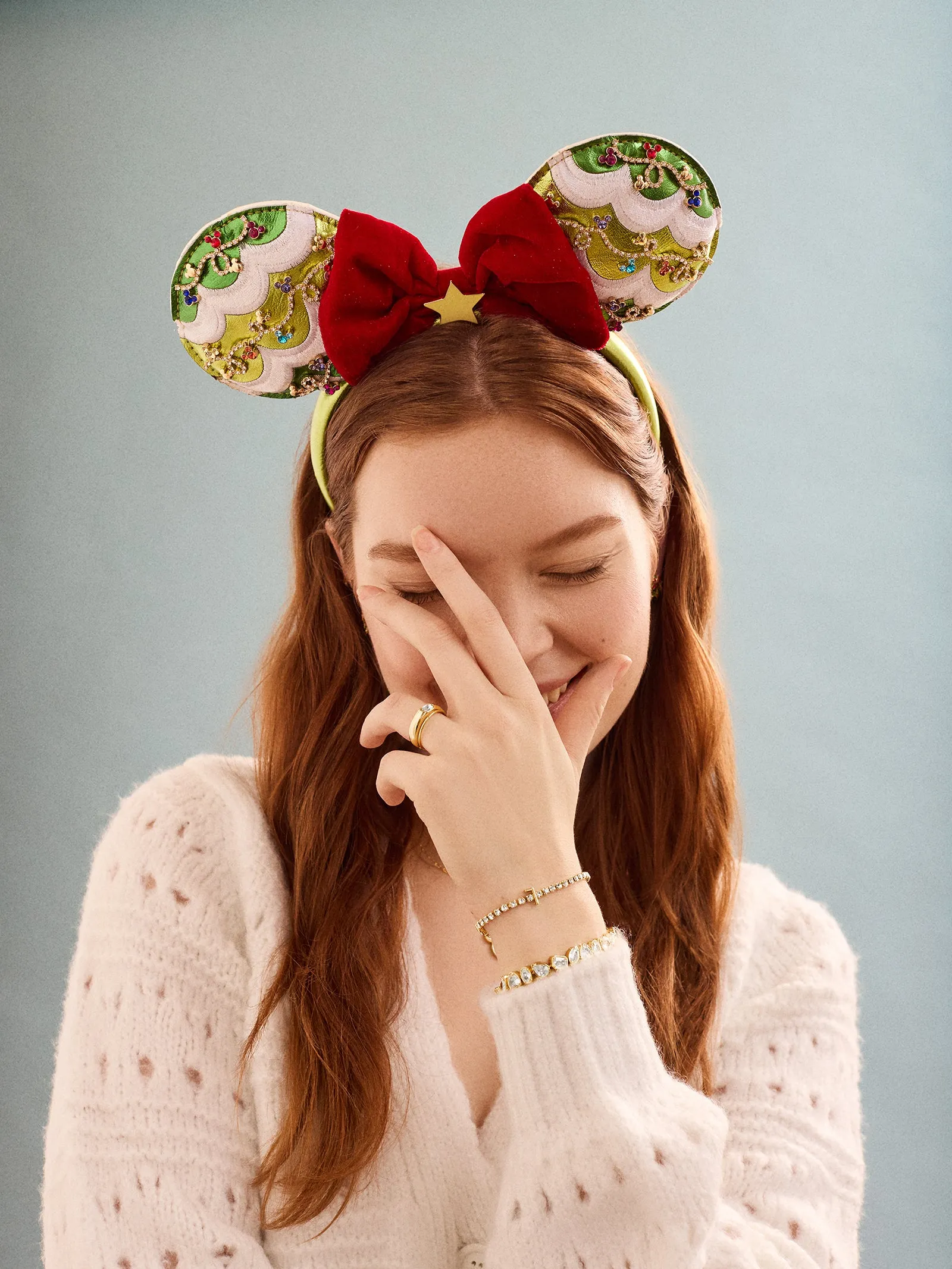 Disney Minnie Mouse Holiday Ears Headband - Minnie Mouse Holiday Ears Headband sold by BaubleBar product image thumbnail 2