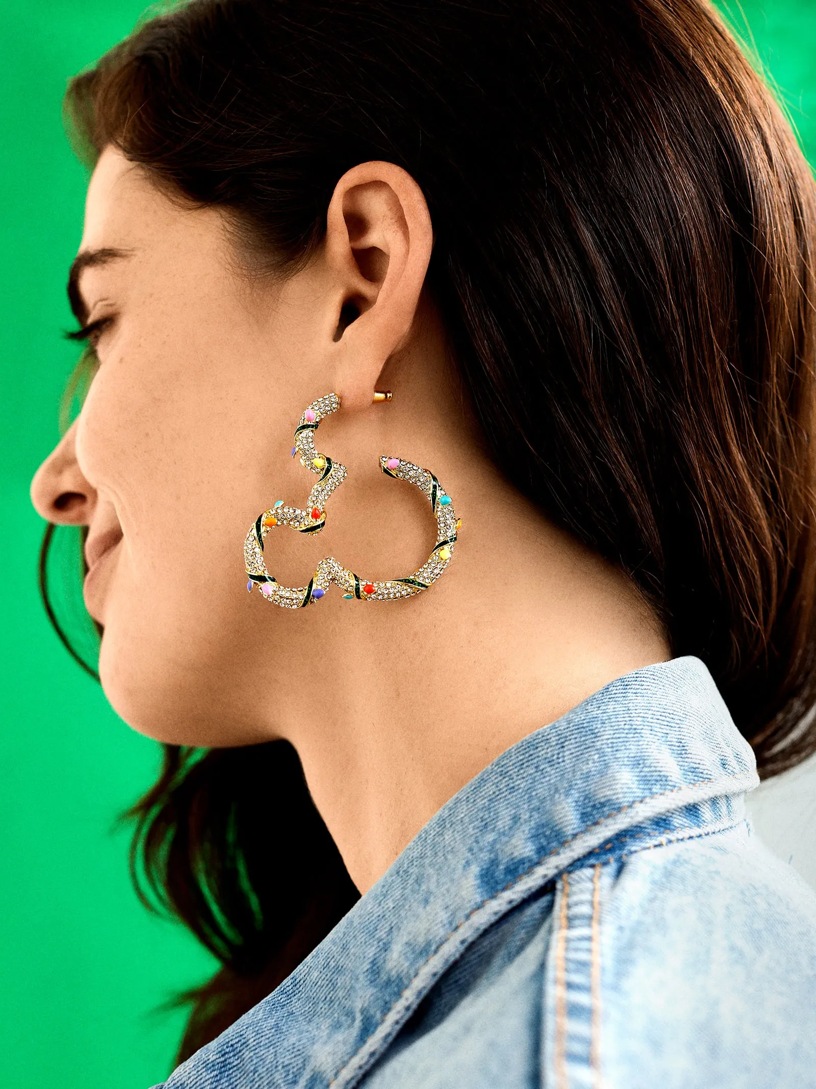 Disney Mickey Mouse Christmas Light Outline Hoops - Multi sold by BaubleBar product image thumbnail 2