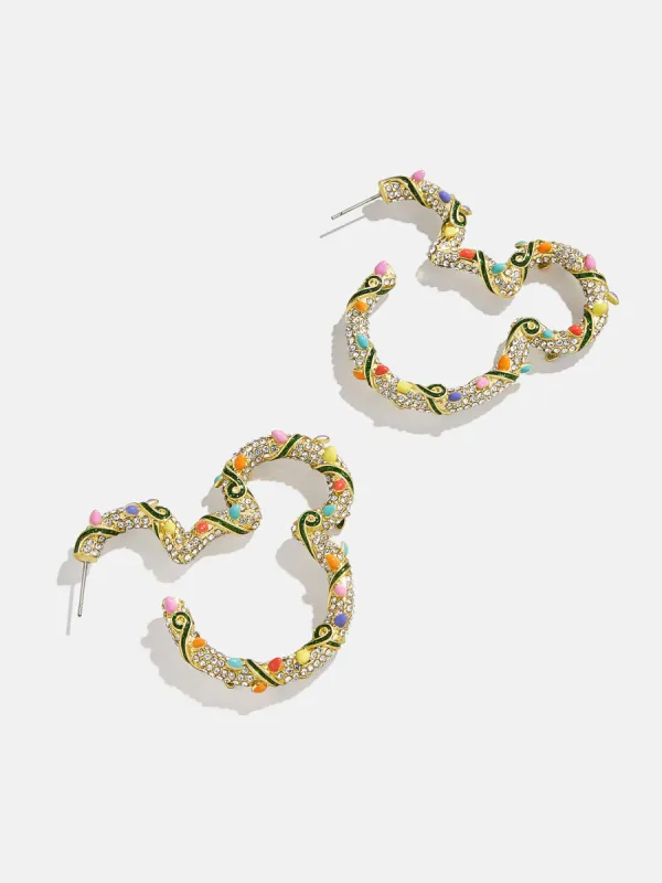 Disney Mickey Mouse Christmas Light Outline Hoops - Multi sold by BaubleBar