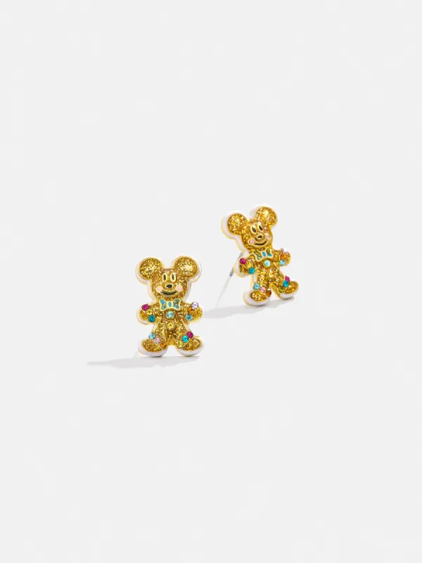 Disney Mickey Mouse Cookie Cutter Earrings - Gingerbread Man Delicate Stud Earrings sold by BaubleBar