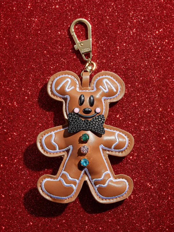 Disney Mickey Mouse Gingerbread Puff Bag Charm - Mickey Gingerbread Man Bag Charm sold by BaubleBar