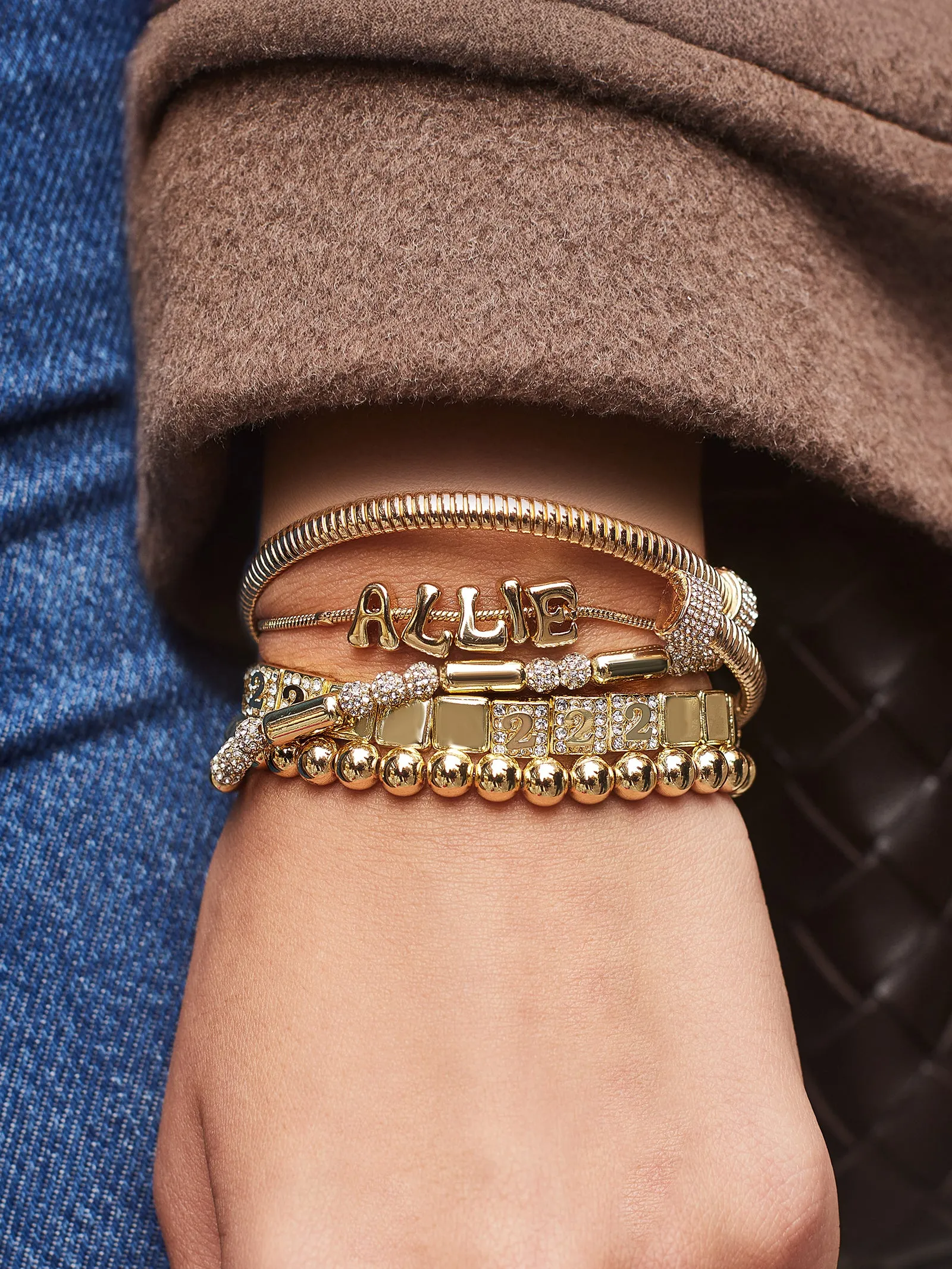 Tora Bracelet - Gold/Pavé sold by BaubleBar product image thumbnail 2