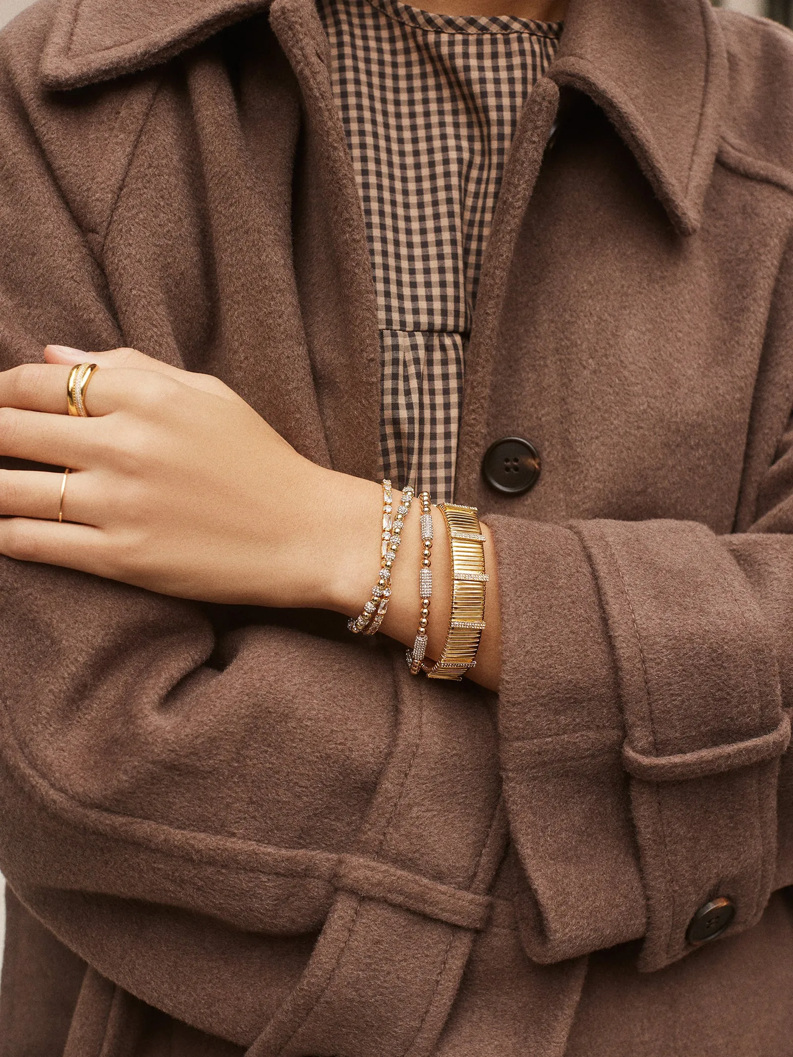 Adeline Bracelet - Gold/Pavé sold by BaubleBar product image thumbnail 2