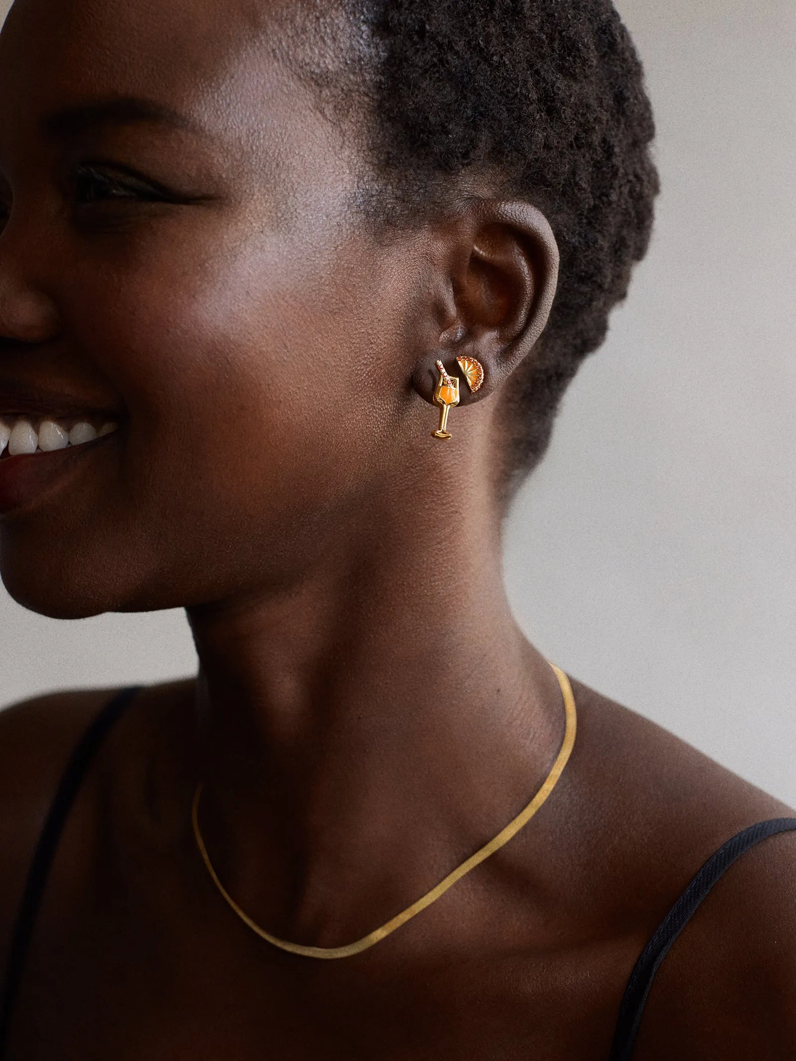 Spritz In My Step Earring Set - Aperol Spritz sold by BaubleBar product image thumbnail 2