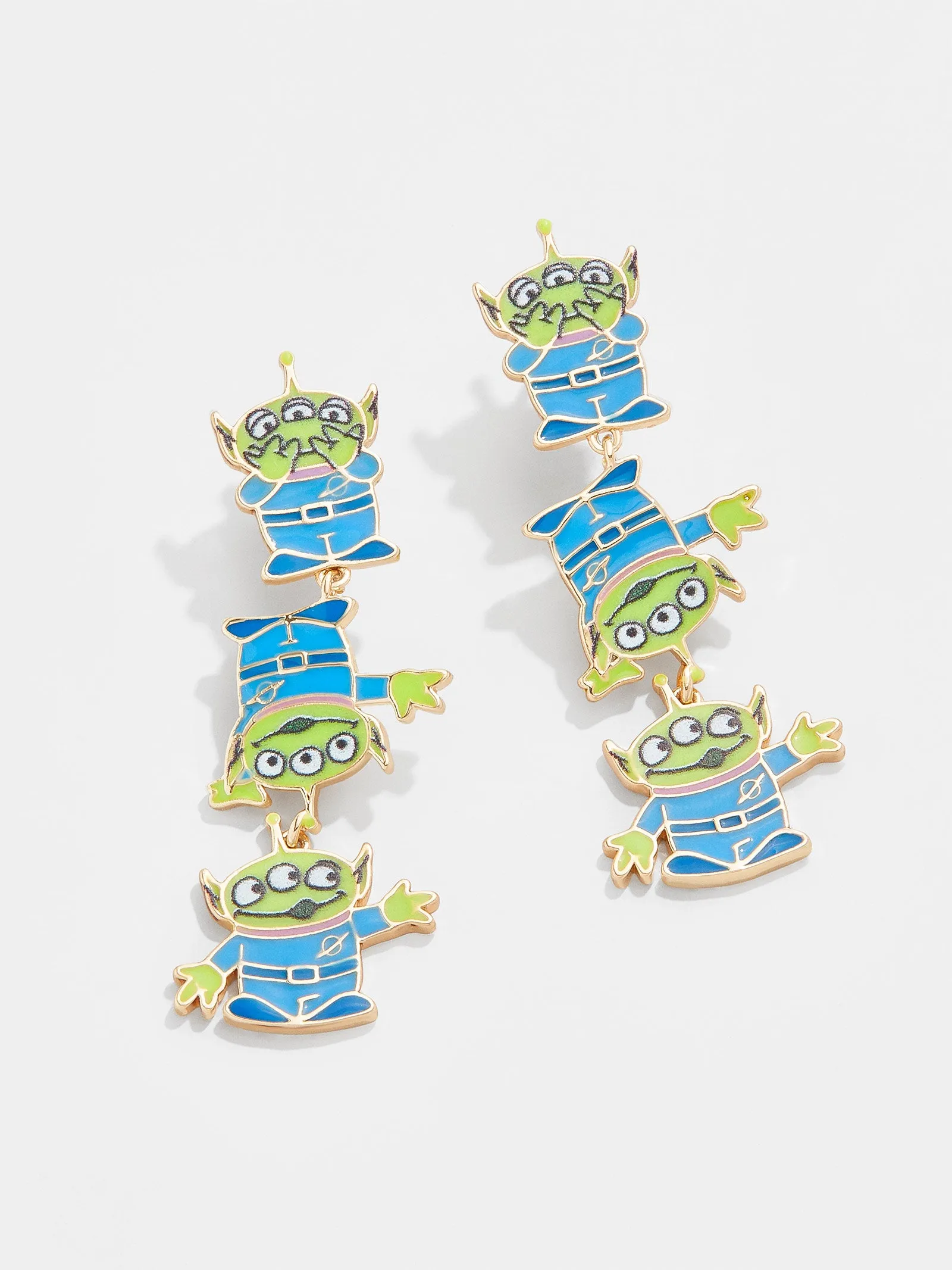 Toy Story disney Pixar Alien Earrings - Blue/Green sold by BaubleBar