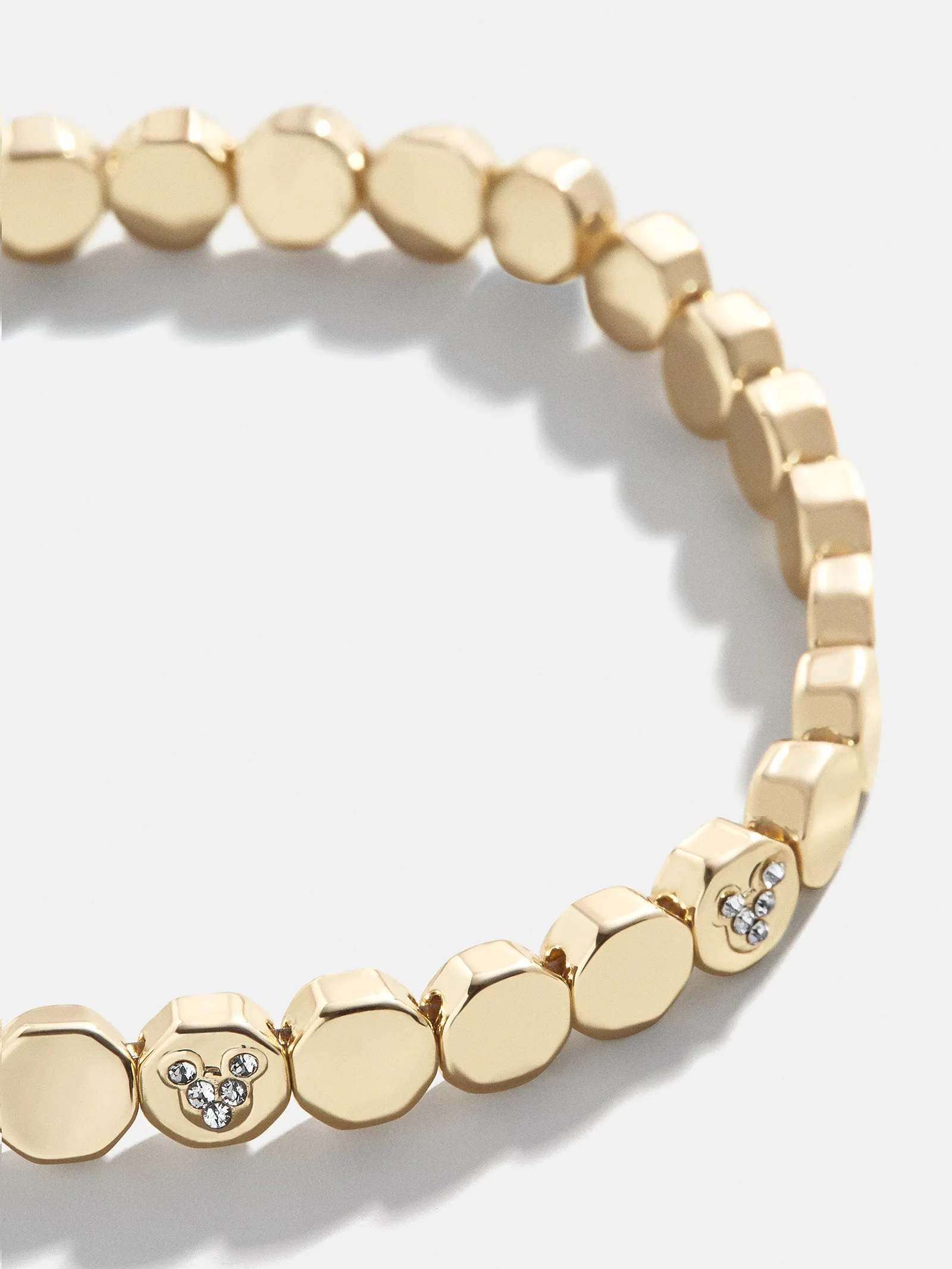Mickey Mouse Disney Stretch Bracelet - Gold sold by BaubleBar
