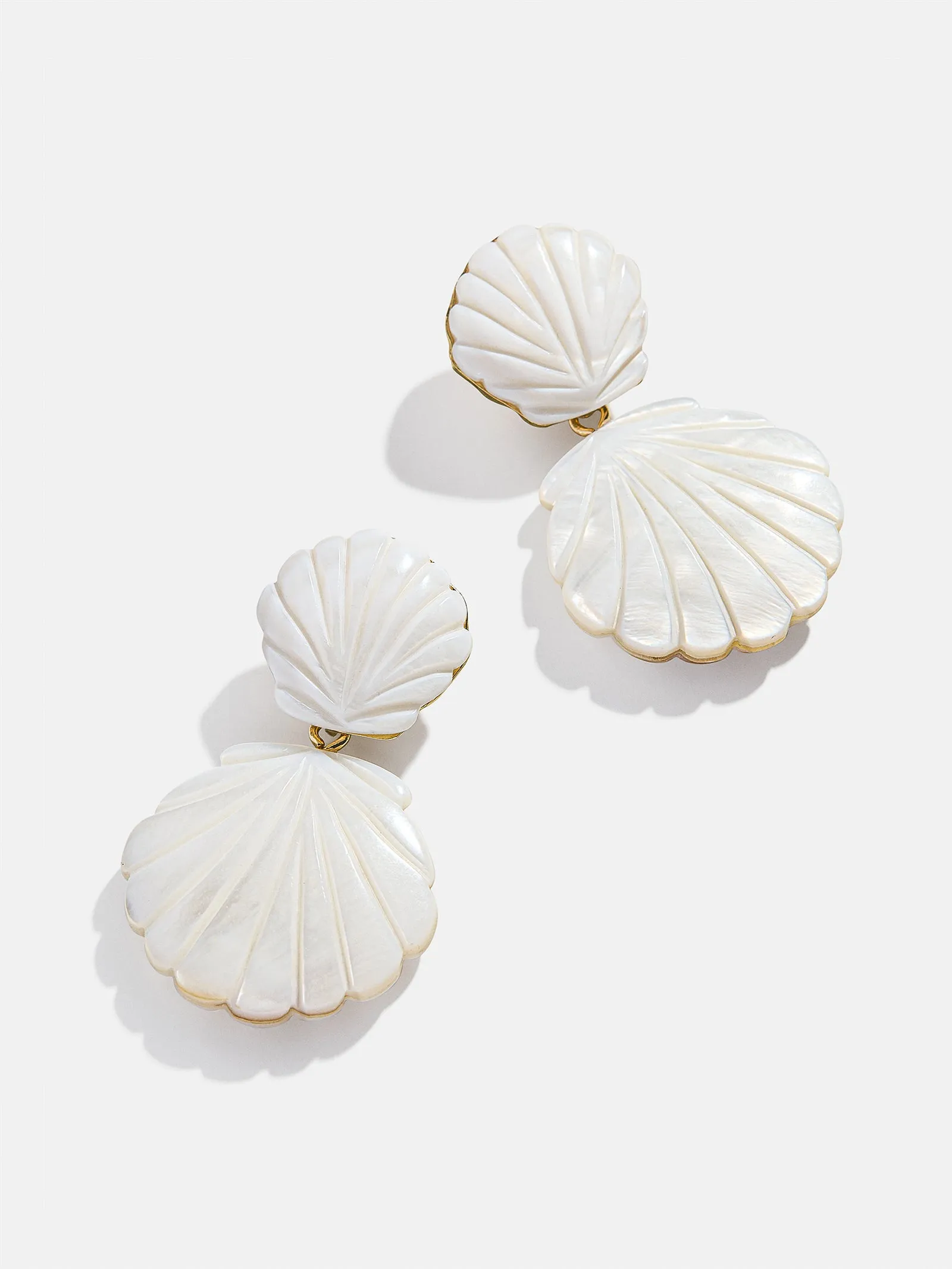Out of This Shell Earrings - White sold by BaubleBar