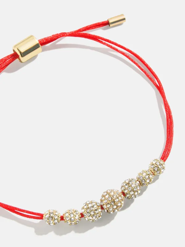 Veronica Cord Bracelet - Red sold by BaubleBar