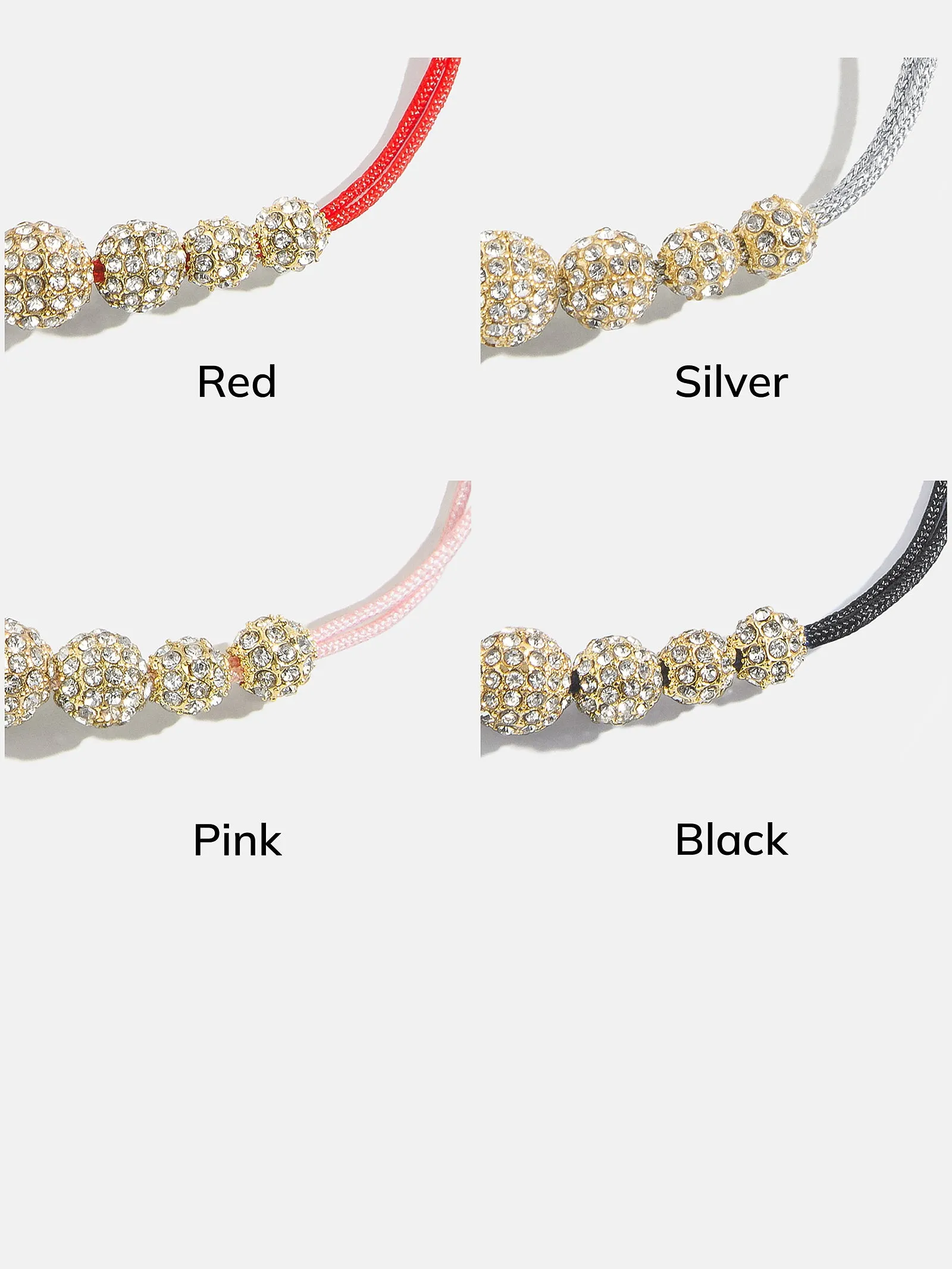 Veronica Cord Bracelet - Pink sold by BaubleBar product image thumbnail 4